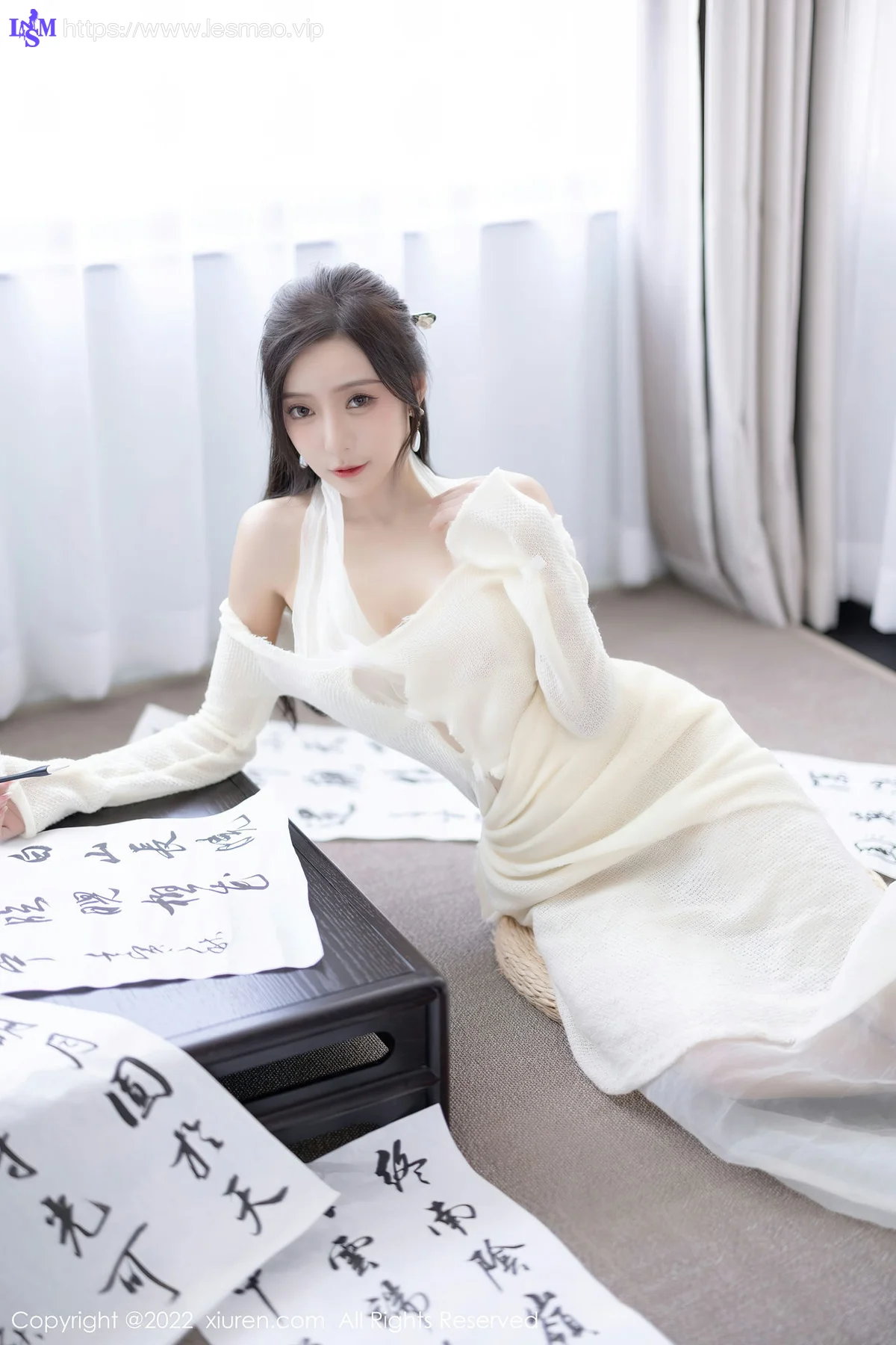 XiuRen 秀人 No.5846 王馨瑶yanni 性感白色连衣长裙性感写真22 - 23