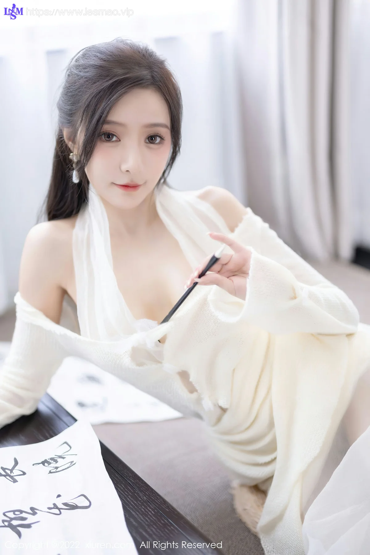 XiuRen 秀人 No.5846 王馨瑶yanni 性感白色连衣长裙性感写真22 - 28