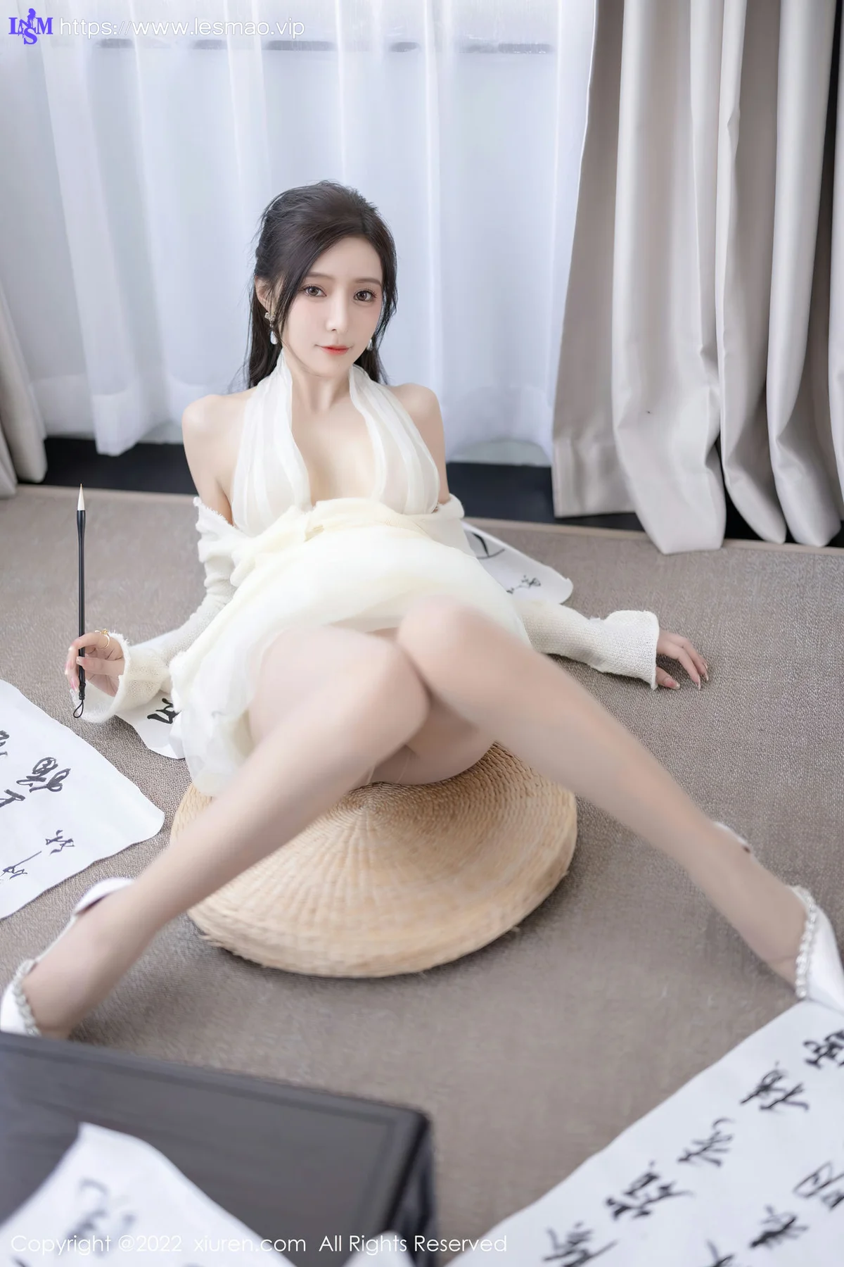 XiuRen 秀人 No.5846 王馨瑶yanni 性感白色连衣长裙性感写真22 - 45