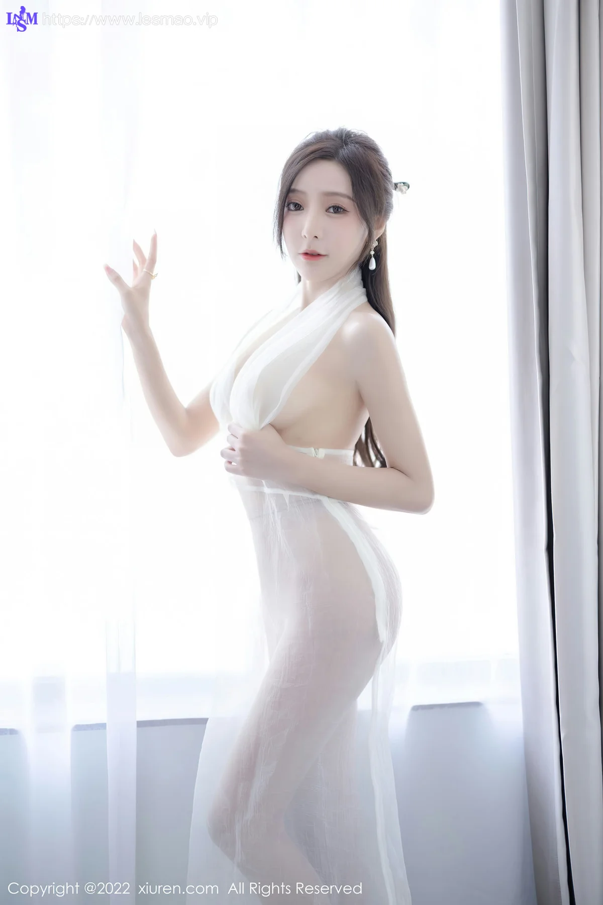 XiuRen 秀人 No.5846 王馨瑶yanni 性感白色连衣长裙性感写真22 - 53