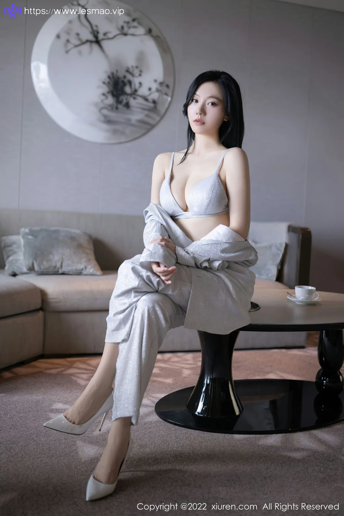 XiuRen 秀人 No.5859 安然anran 银色内衣北京旅拍写真 - 25