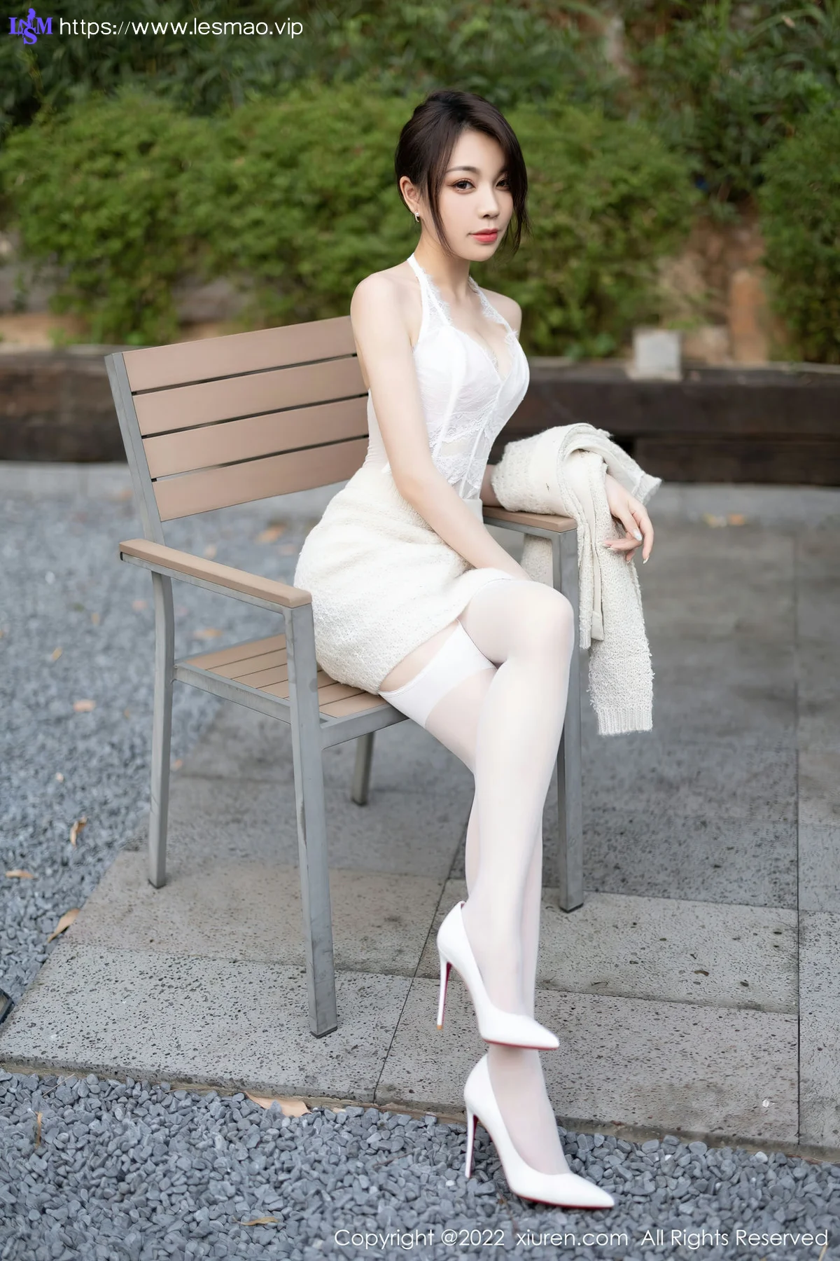 XiuRen 秀人 No.5880 徐莉芝Booty 白色蕾丝内衣性感写真 - 11