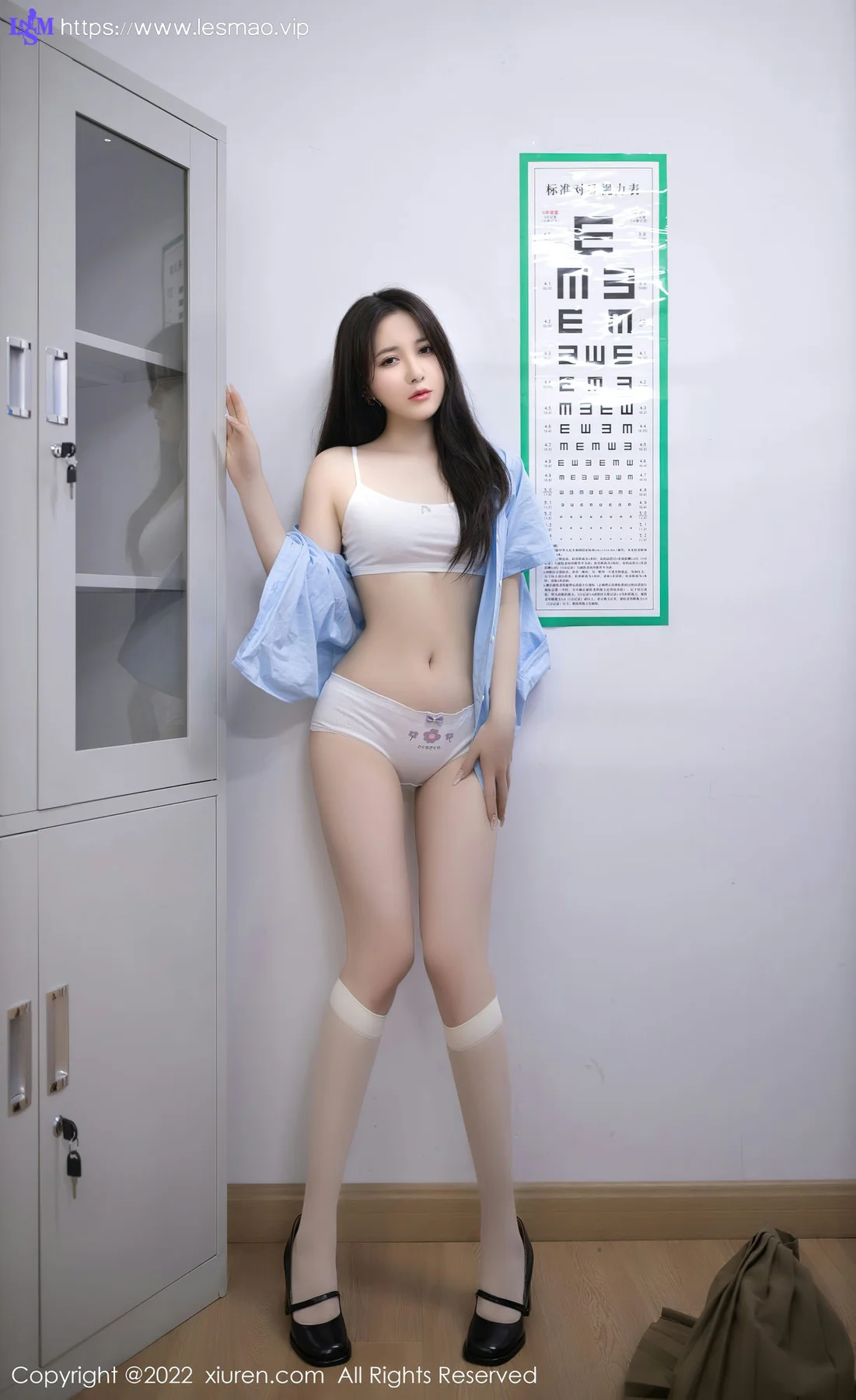 XiuRen 秀人 No.5882 鱼子酱fish  入学体检情景写真 - 13