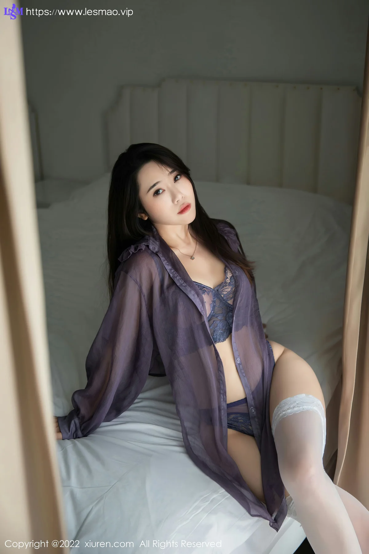 XiuRen 秀人 No.5884 严利娅 妩媚紫色 - 54