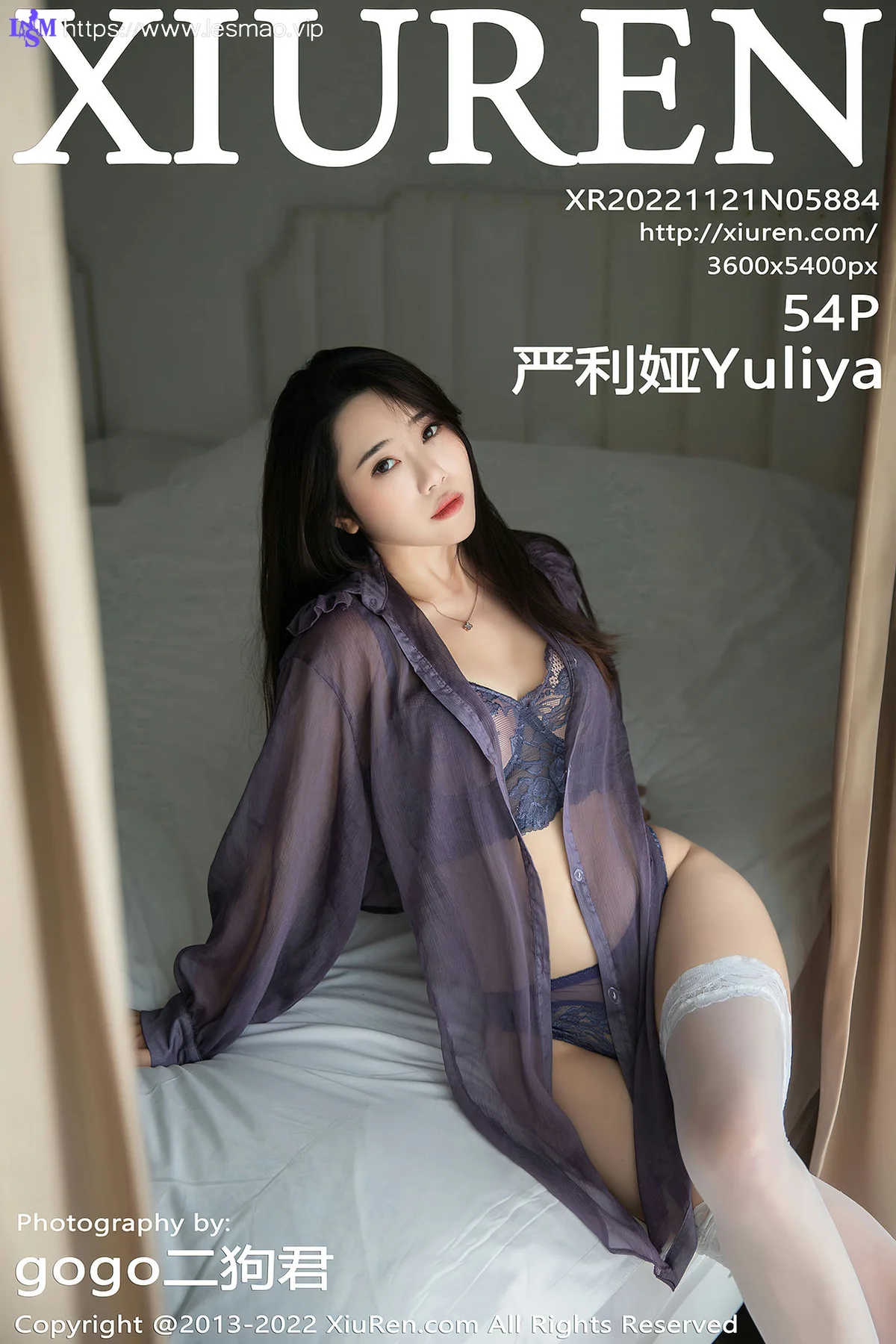 XiuRen 秀人 No.5884 严利娅 妩媚紫色 - 55