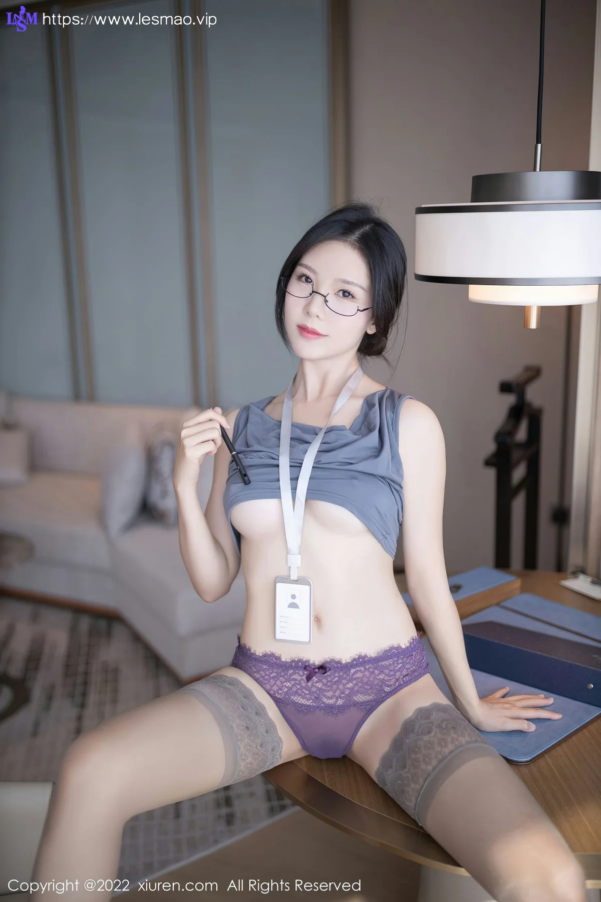 XiuRen 秀人 No.5900 利世 灰丝眼镜妹 - 31