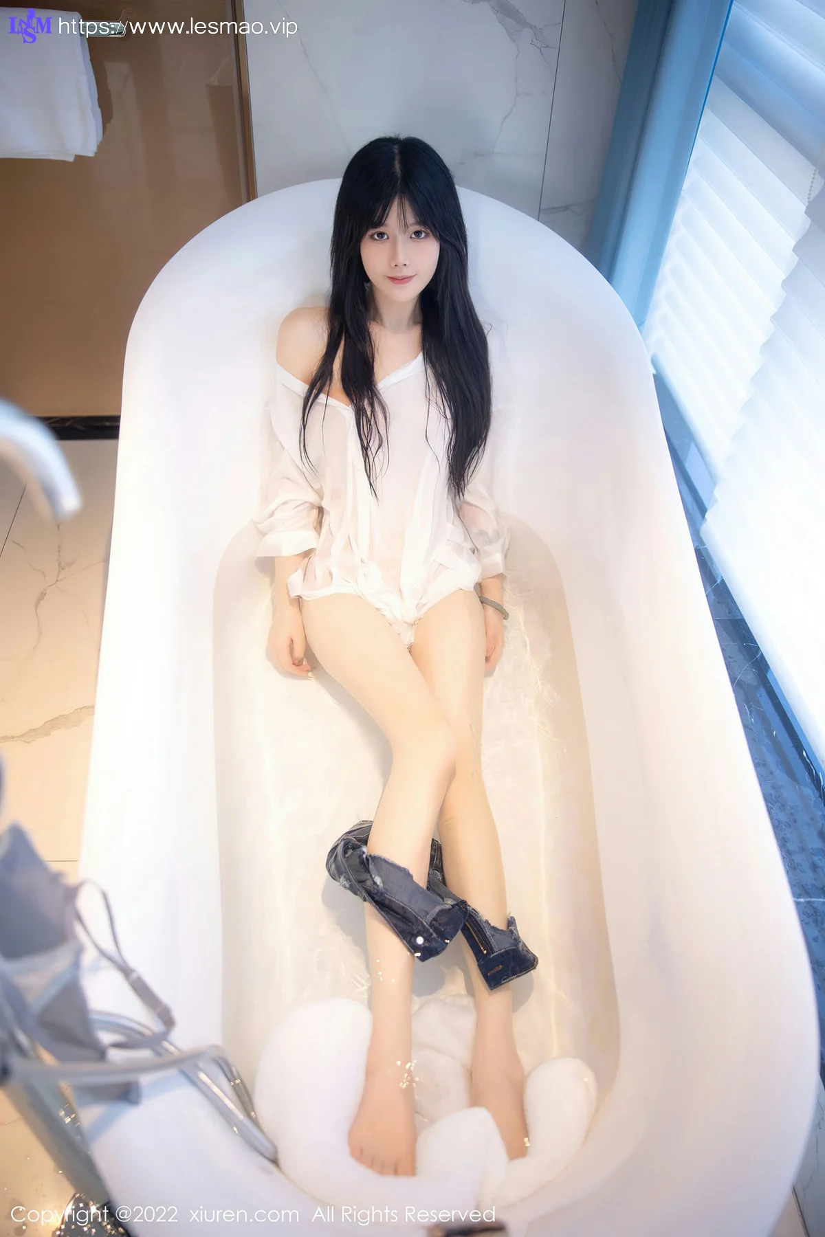 XiuRen 秀人 No.5909 77qiqi 浴缸美腿湿身 - 49