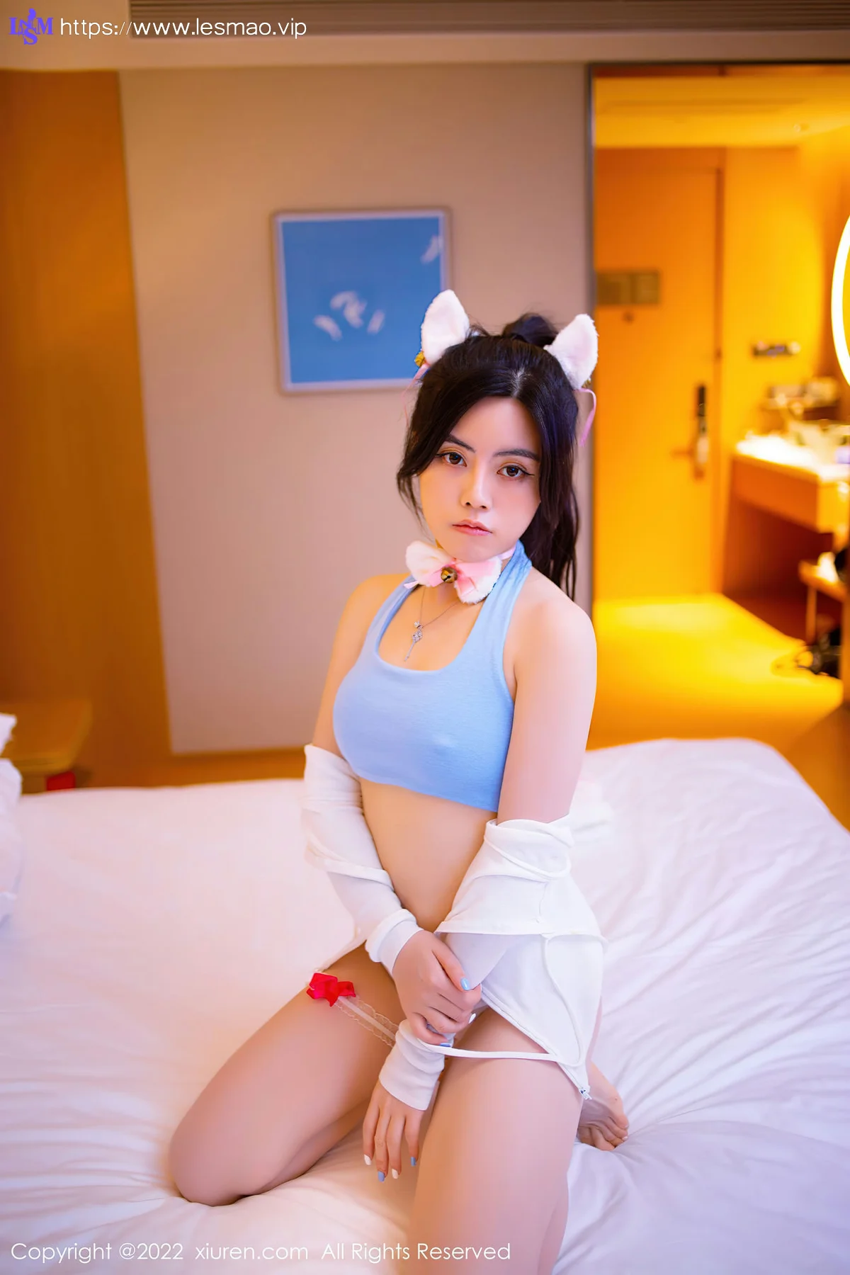 XiuRen 秀人 No.5929 白甜 白丝少女性感写真 - 74