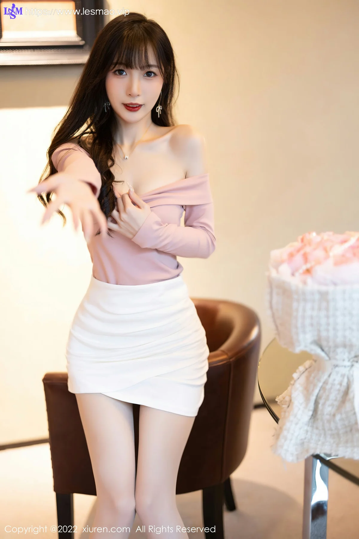 XiuRen 秀人 No.5934 林星阑 粉白色蕾丝内衣性感写真 - 11