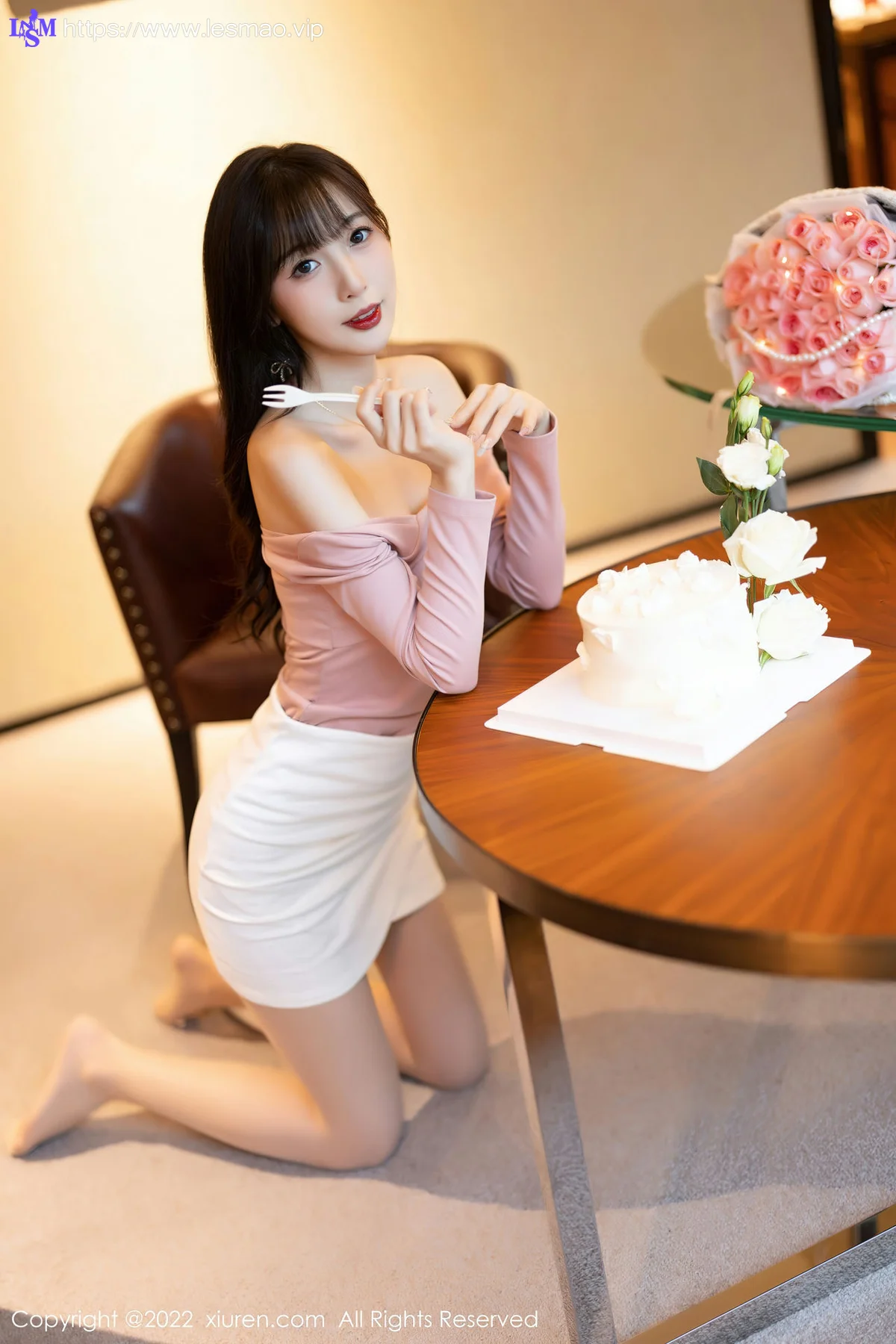 XiuRen 秀人 No.5934 林星阑 粉白色蕾丝内衣性感写真 - 19