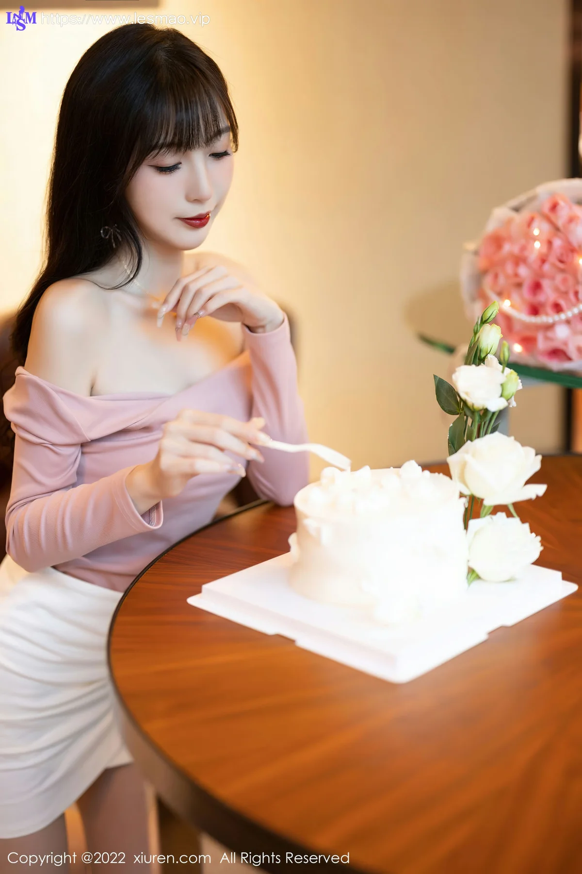 XiuRen 秀人 No.5934 林星阑 粉白色蕾丝内衣性感写真 - 20