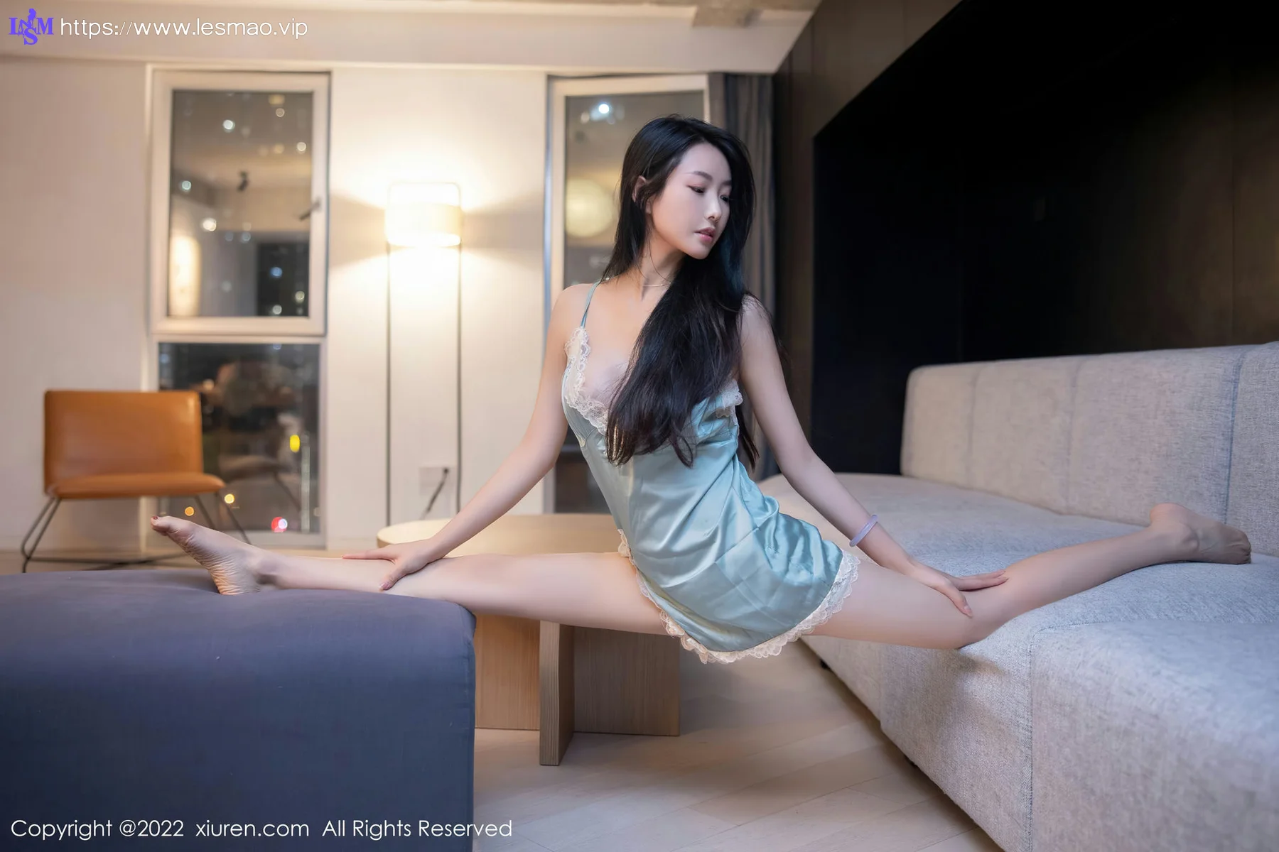XiuRen 秀人 No.5936 苏苏阿 蓝色睡衣性感写真 - 29