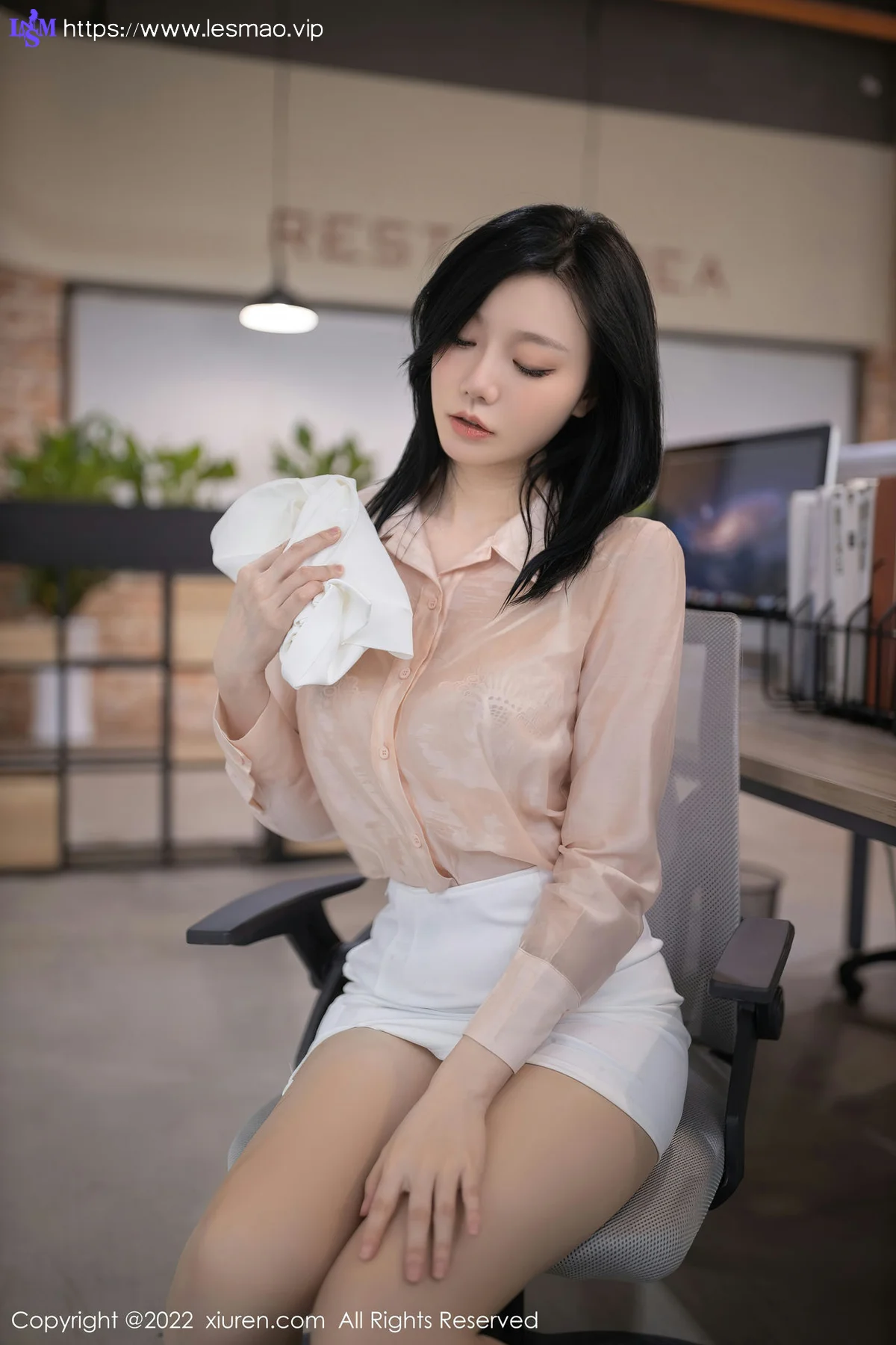 XiuRen 秀人 No.5960 安然anran 白色蕾丝内衣性感写真 - 26