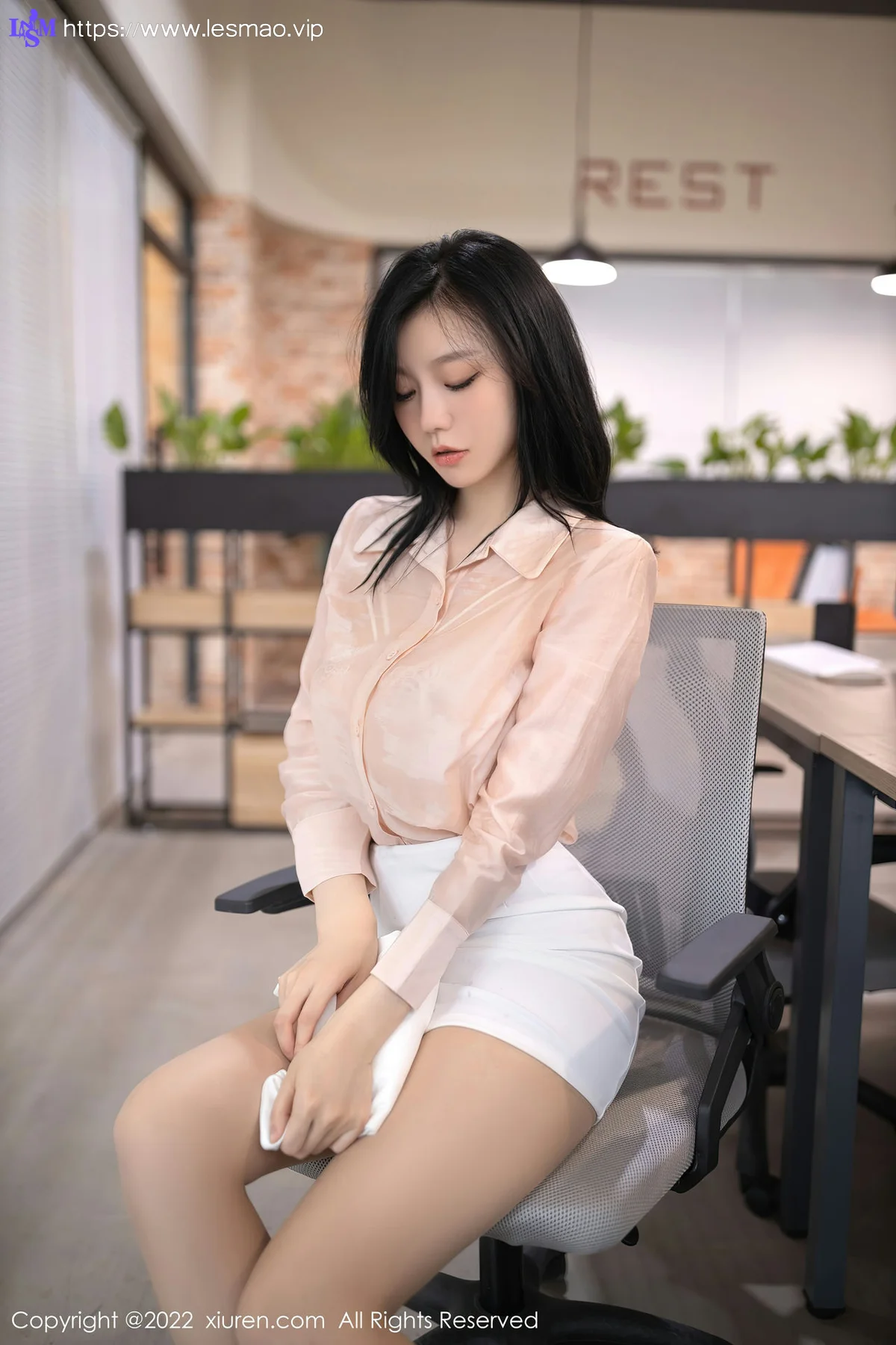 XiuRen 秀人 No.5960 安然anran 白色蕾丝内衣性感写真 - 33