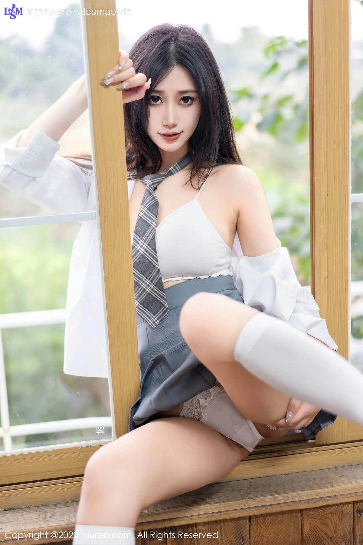 XiuRen 秀人 No.5970 laura阿姣 性感学妹制服性感写真 - 61