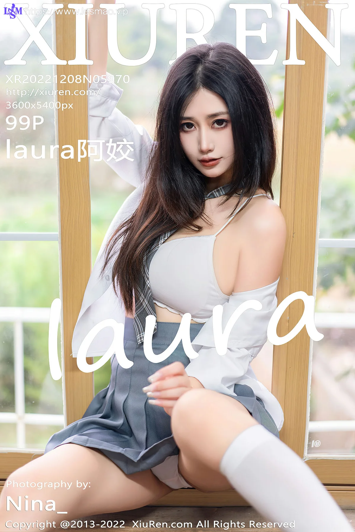 XiuRen 秀人 No.5970 laura阿姣 性感学妹制服性感写真 - 100