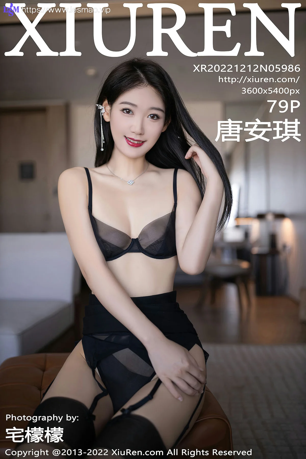 XiuRen 秀人 No.5986 唐安琪 黑丝吊袜玉体私房 - 80