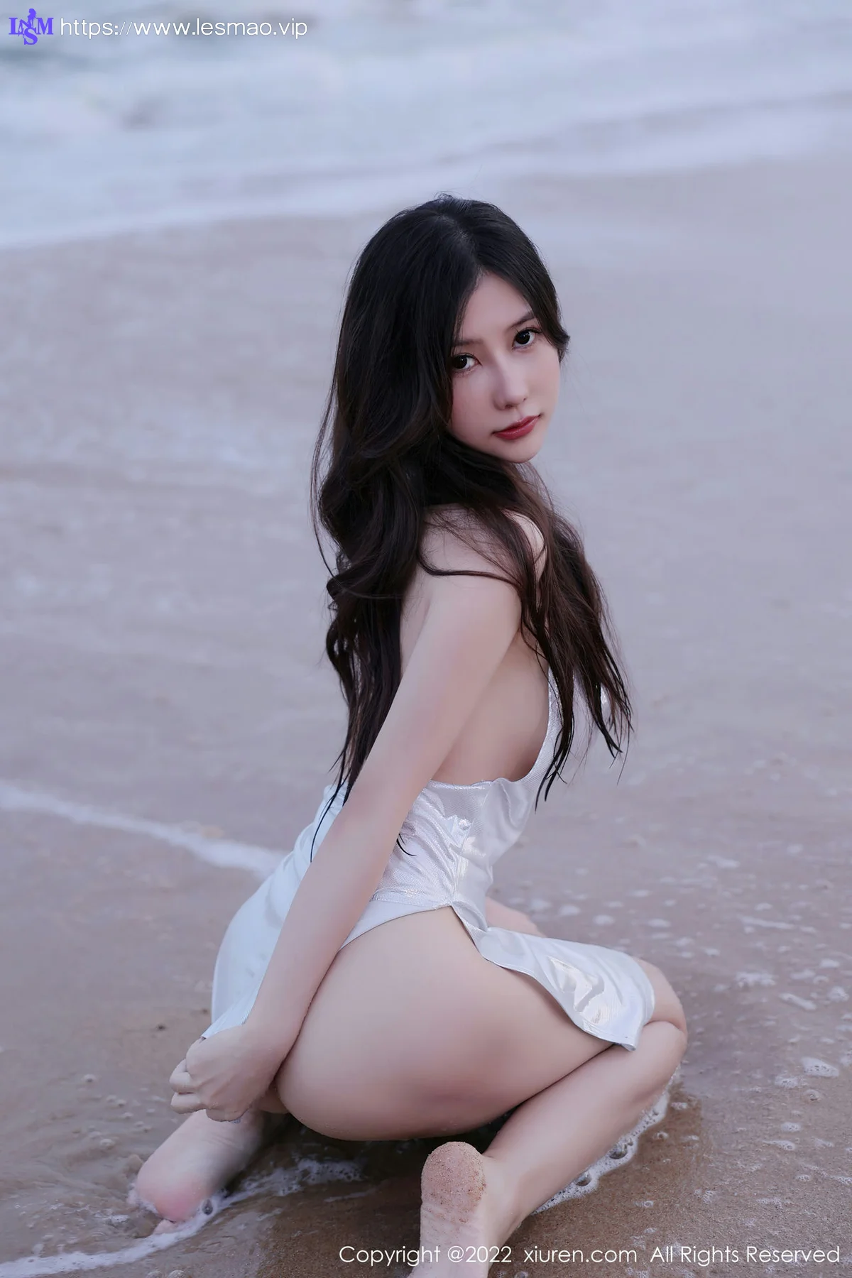 XiuRen 秀人 No.5990 尹甜甜 沙滩比基尼户外湿身 - 38