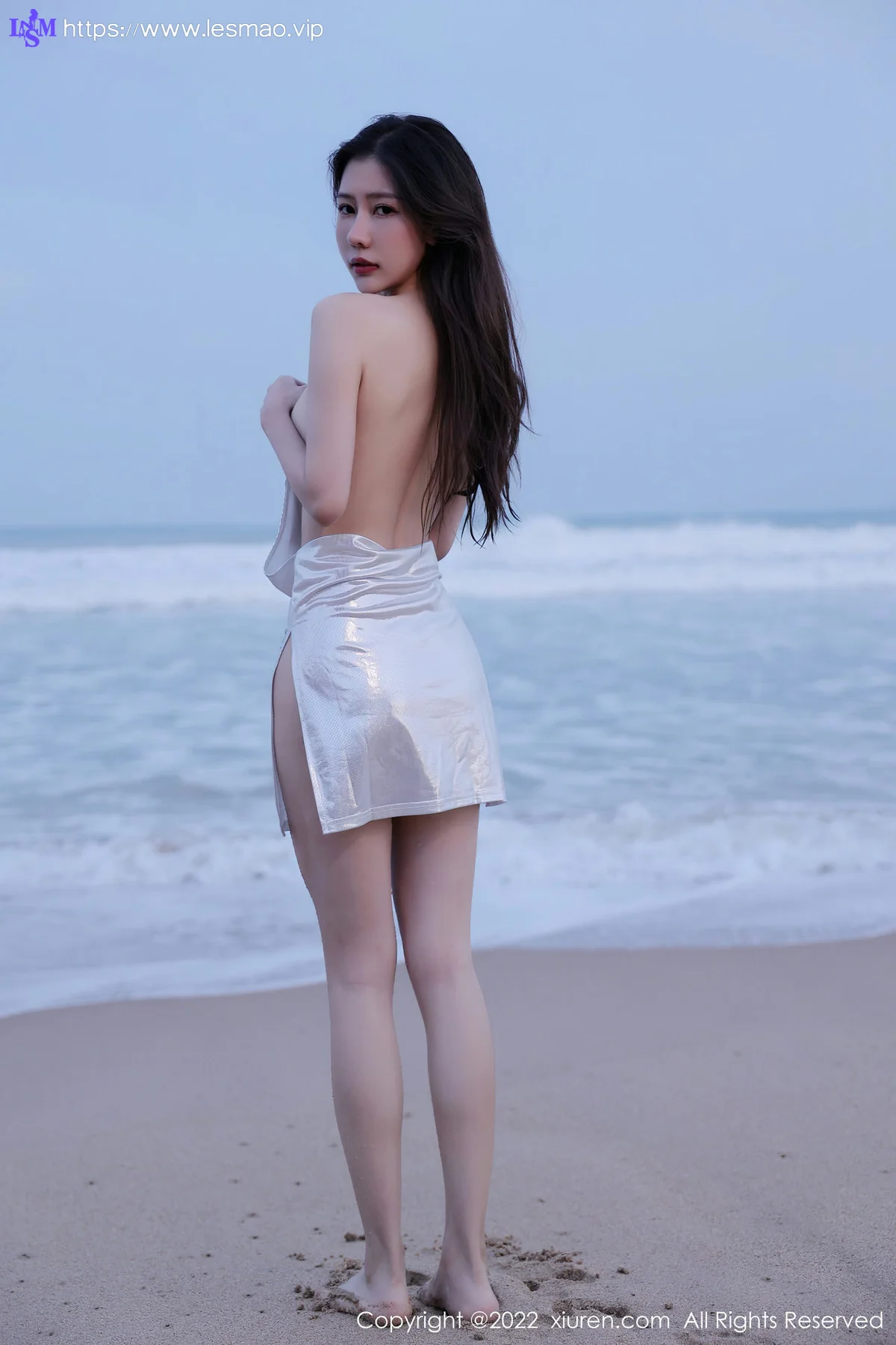XiuRen 秀人 No.5990 尹甜甜 沙滩比基尼户外湿身 - 44