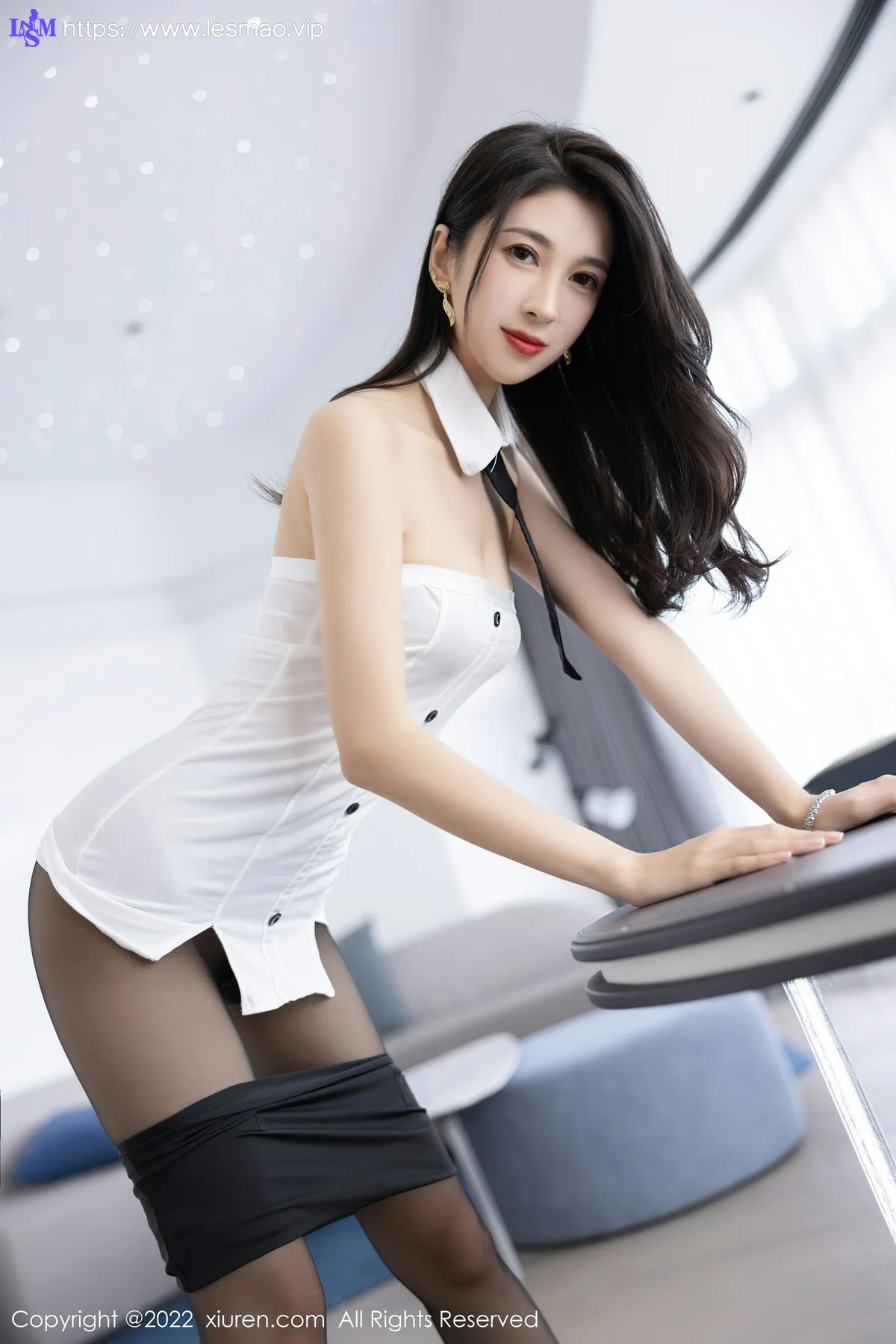 XiuRen 秀人 No.5995 林乐一 魅惑黑丝性感写真 - 32