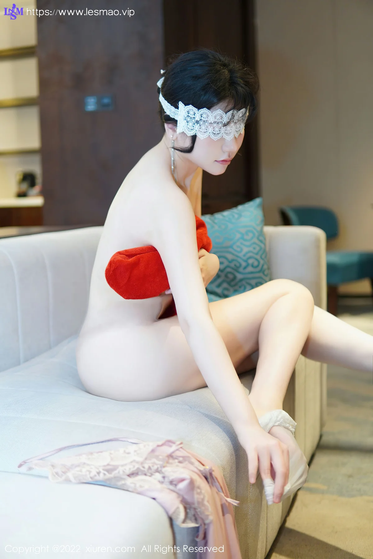 XiuRen 秀人 No.6022 桃桃子_圣诞写真 新人首套写真 - 53