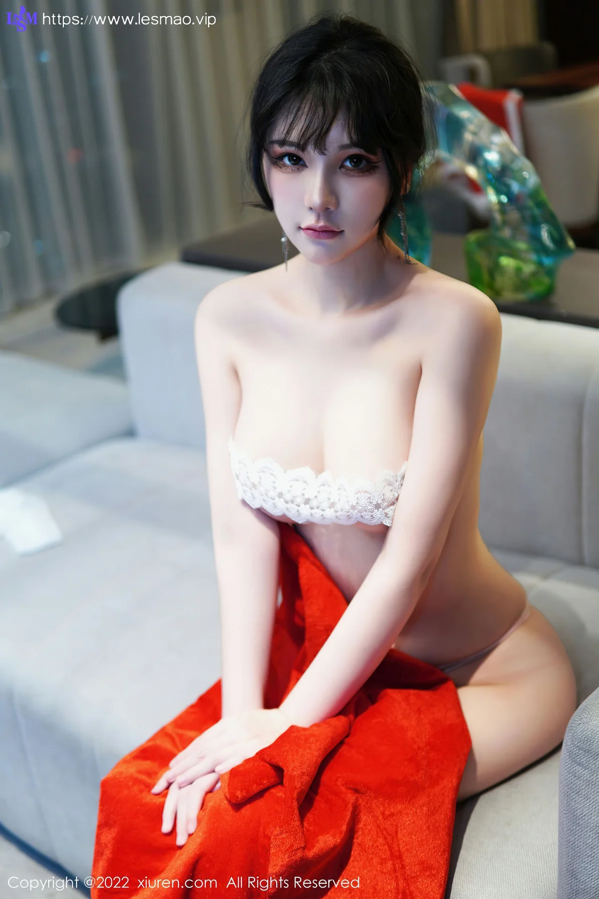 XiuRen 秀人 No.6022 桃桃子_圣诞写真 新人首套写真 - 64
