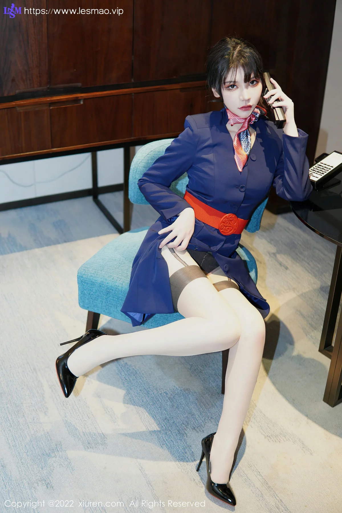 XiuRen 秀人 No.6048 桃桃子 空姐制服新人第二套写真 - 18