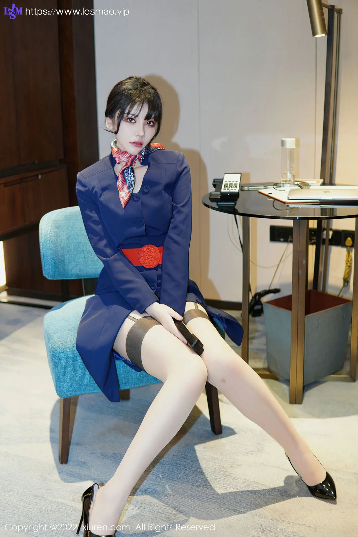 XiuRen 秀人 No.6048 桃桃子 空姐制服新人第二套写真 - 22