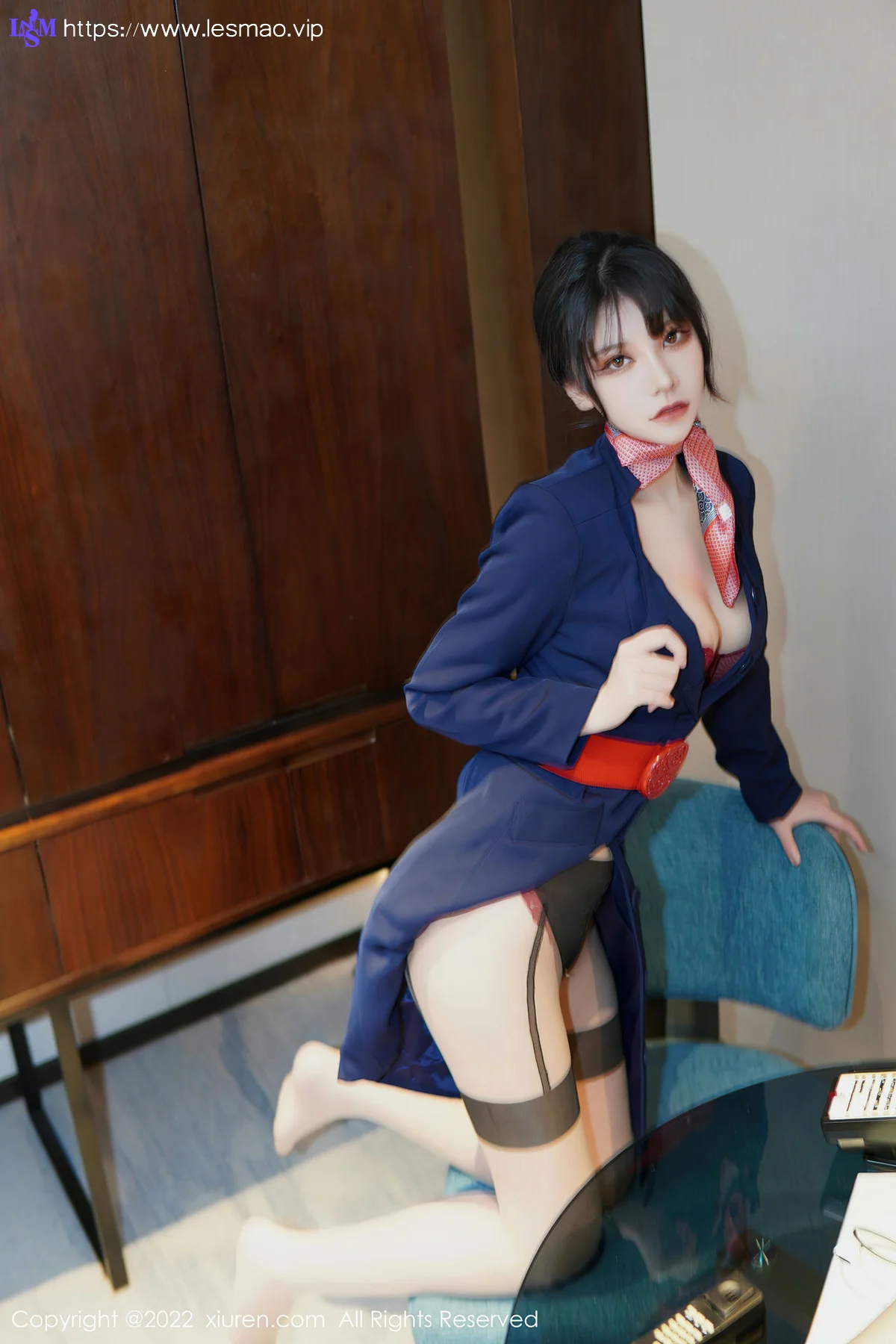 XiuRen 秀人 No.6048 桃桃子 空姐制服新人第二套写真 - 38
