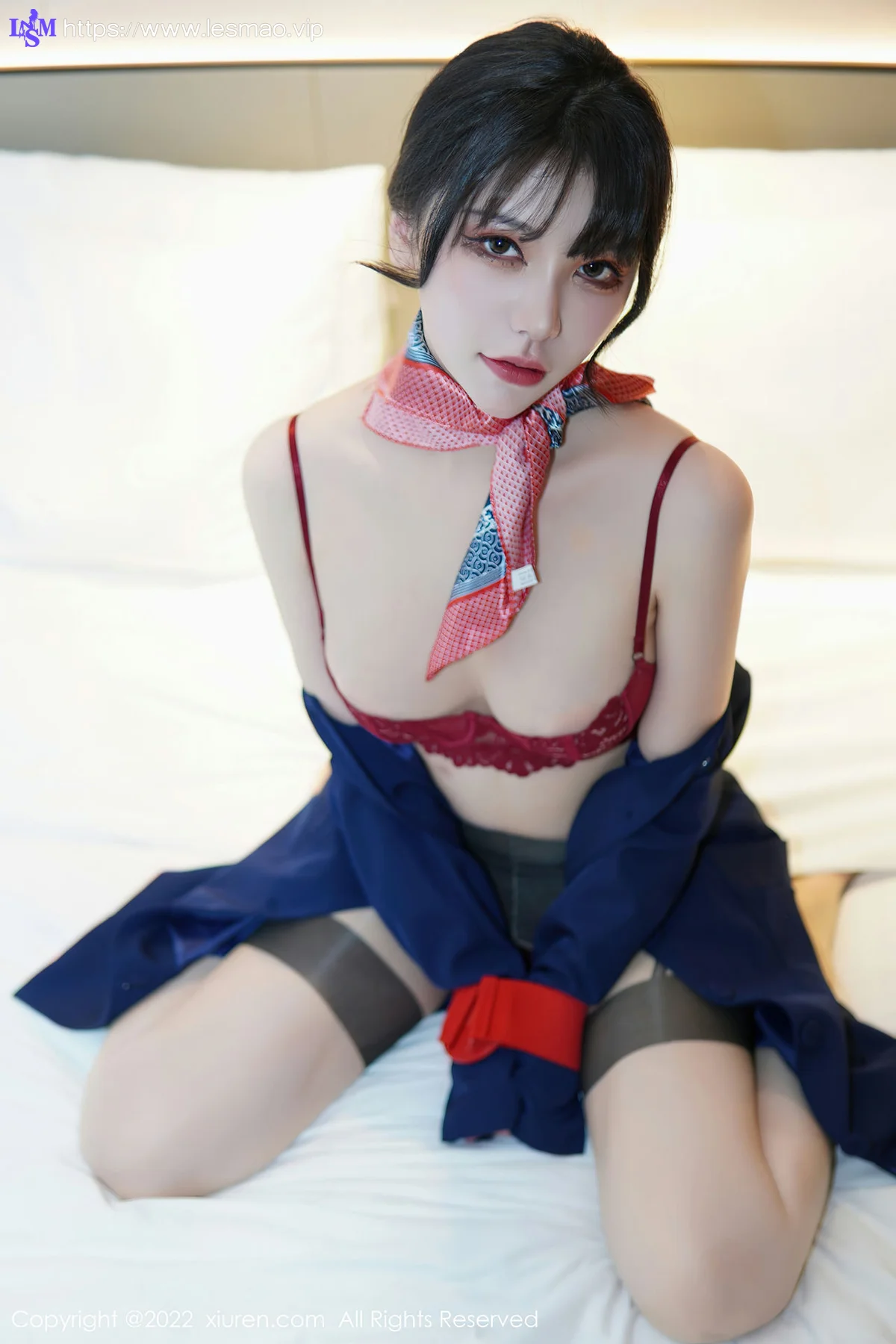 XiuRen 秀人 No.6048 桃桃子 空姐制服新人第二套写真 - 59