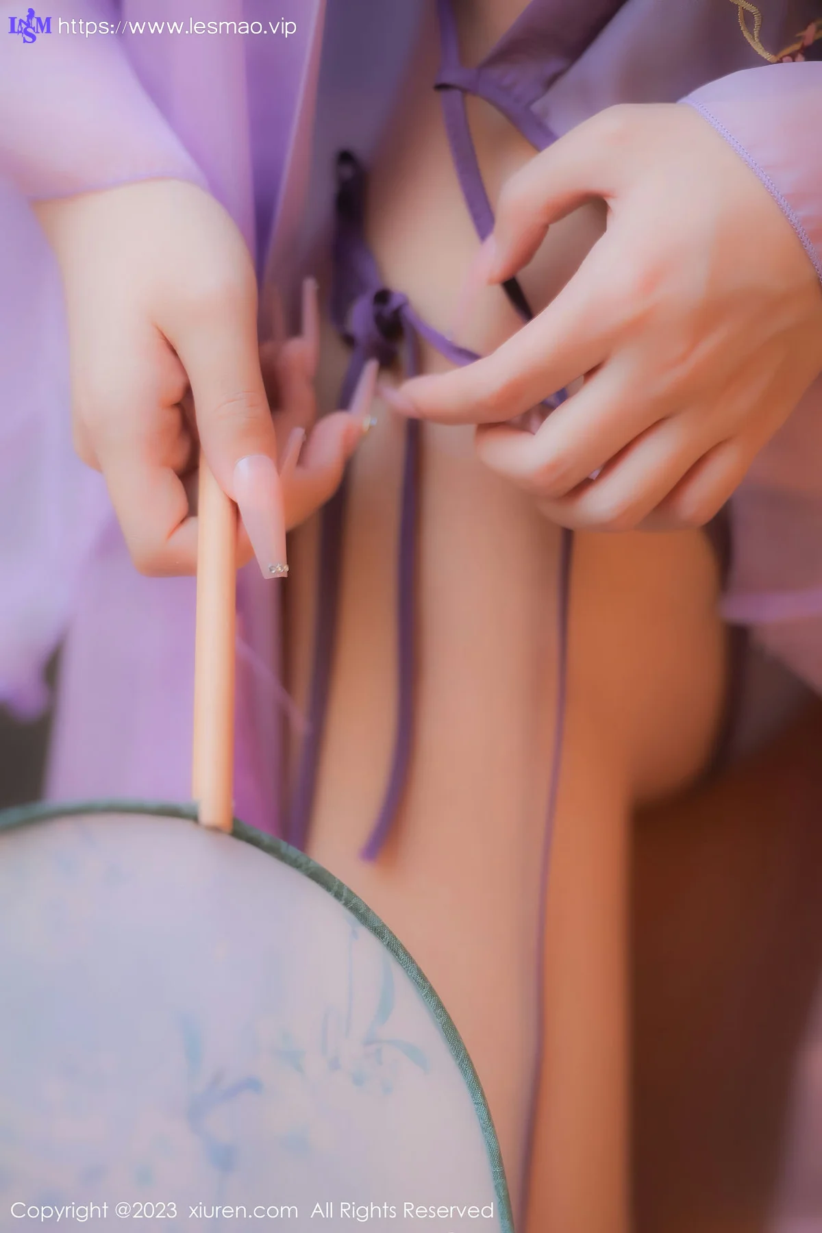 XiuRen 秀人 No.6077 美羊羊 紫色古装服饰性感写真 - 51