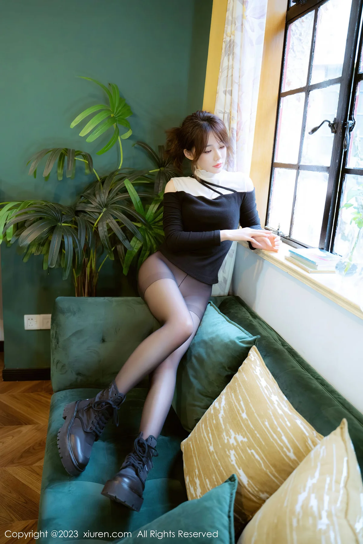 XiuRen 秀人 No.6080 婠婠么 上衣皮短裙写真 - 26