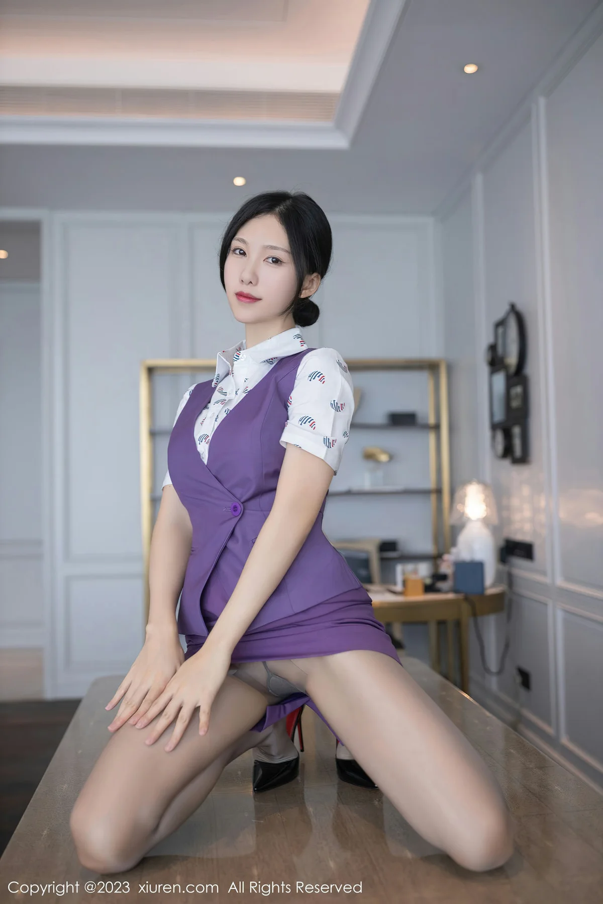 XiuRen 秀人 No.6084 利世 空姐制服性感写真 - 27