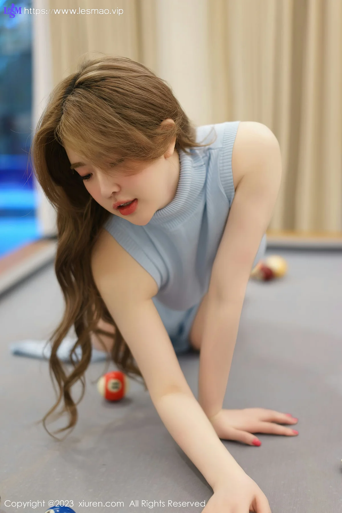 XiuRen 秀人 No.6085 小海臀Rena 桌球室场景拍摄三亚旅拍 - 20
