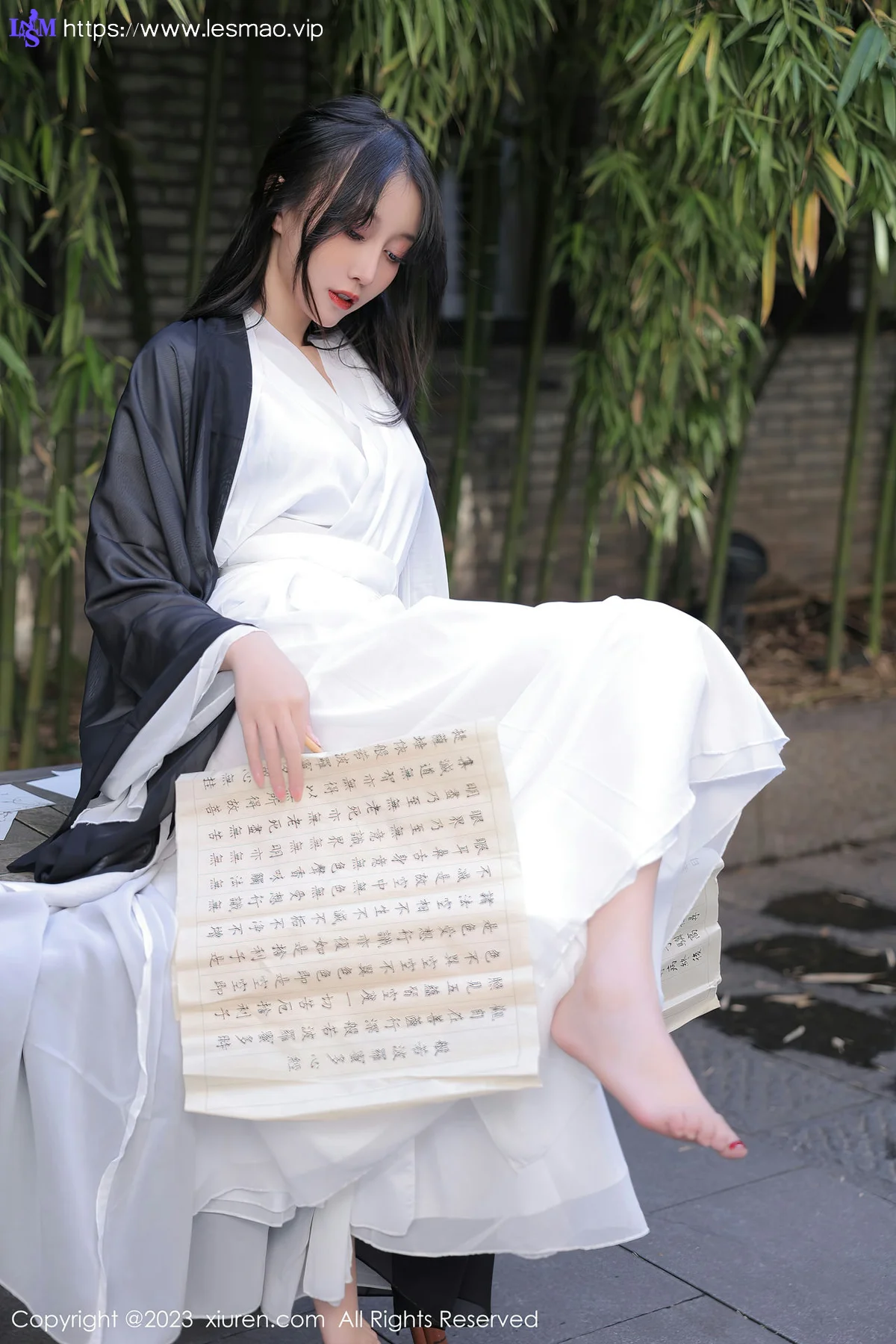 XiuRen 秀人 No.6094 玥儿玥er 白色古装服饰十月海南旅拍 - 14