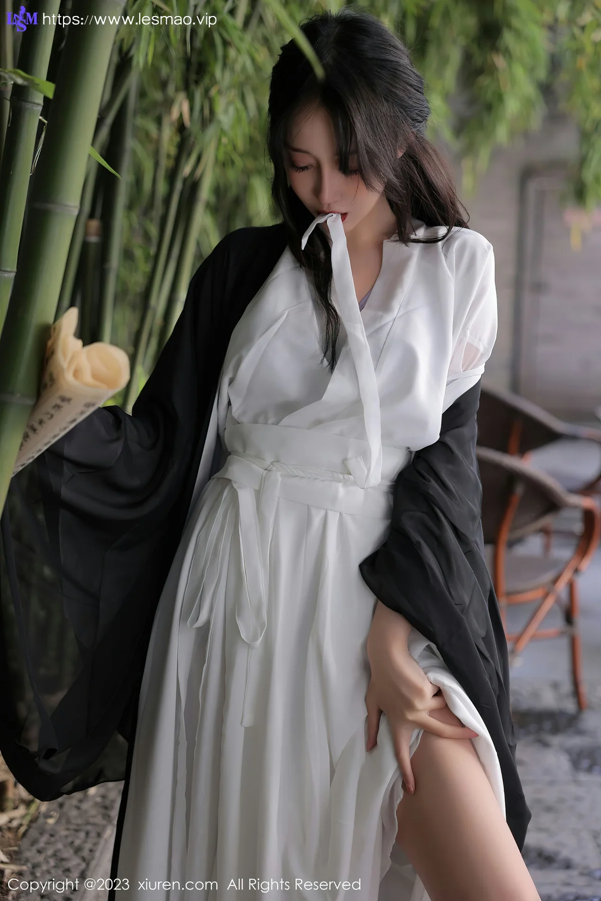 XiuRen 秀人 No.6094 玥儿玥er 白色古装服饰十月海南旅拍 - 21