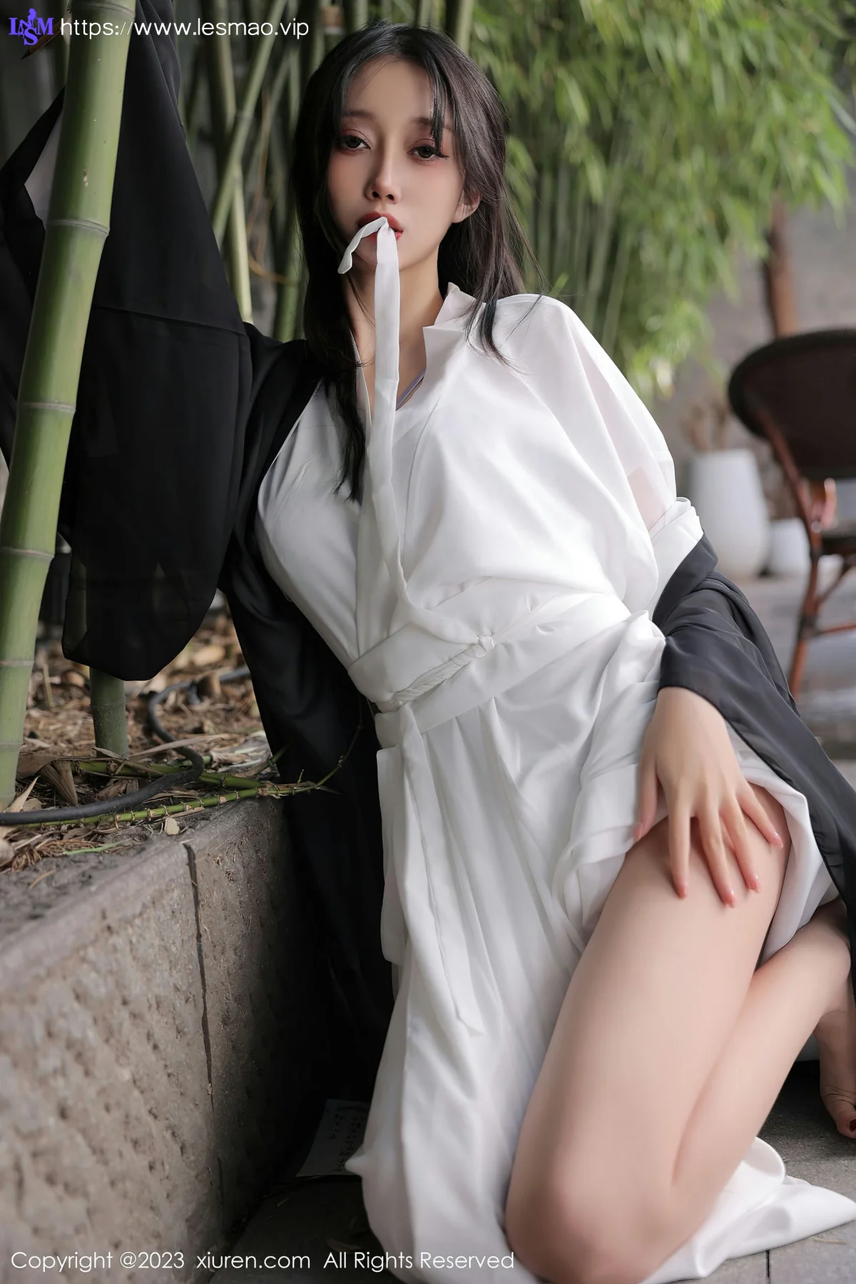 XiuRen 秀人 No.6094 玥儿玥er 白色古装服饰十月海南旅拍 - 23