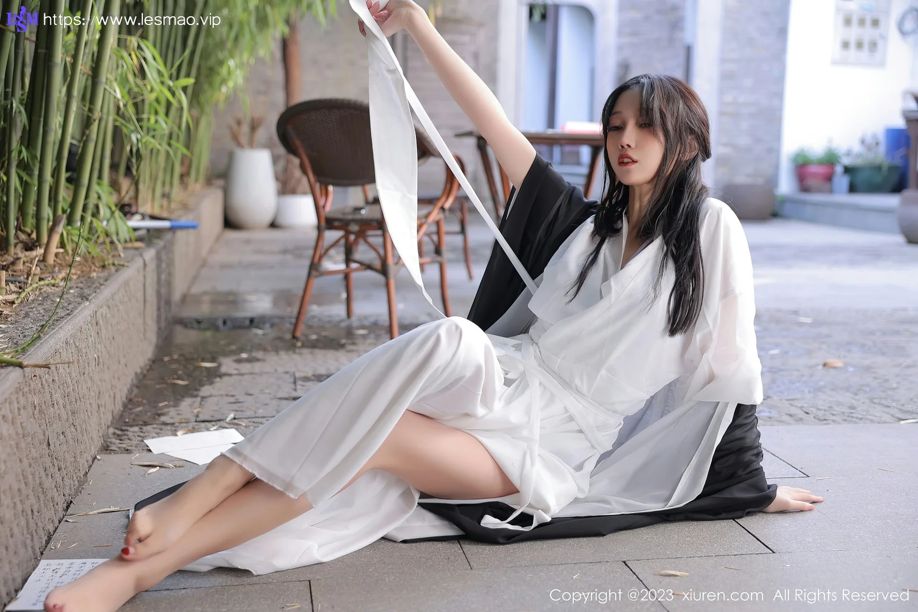 XiuRen 秀人 No.6094 玥儿玥er 白色古装服饰十月海南旅拍 - 28