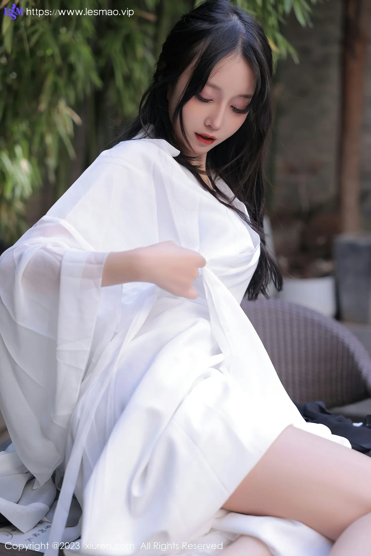 XiuRen 秀人 No.6094 玥儿玥er 白色古装服饰十月海南旅拍 - 35