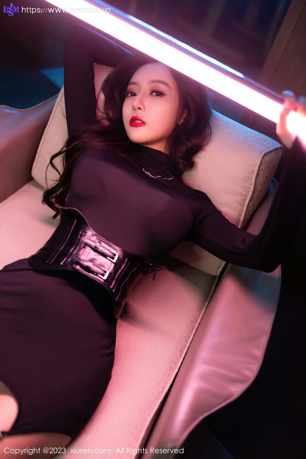 XiuRen 秀人 No.6099 王馨瑶yanni 暗红色蕾丝内衣性感写真 - 43