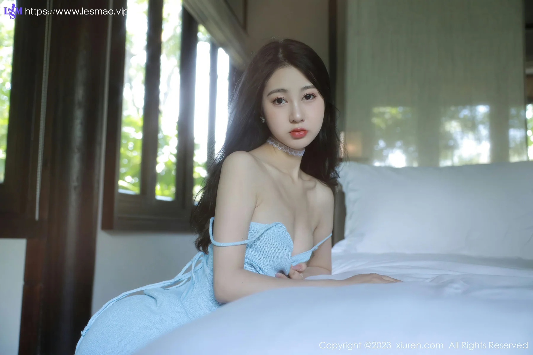 XiuRen 秀人 No.6117 谢晚晚 吊带短裙性感写真 - 19