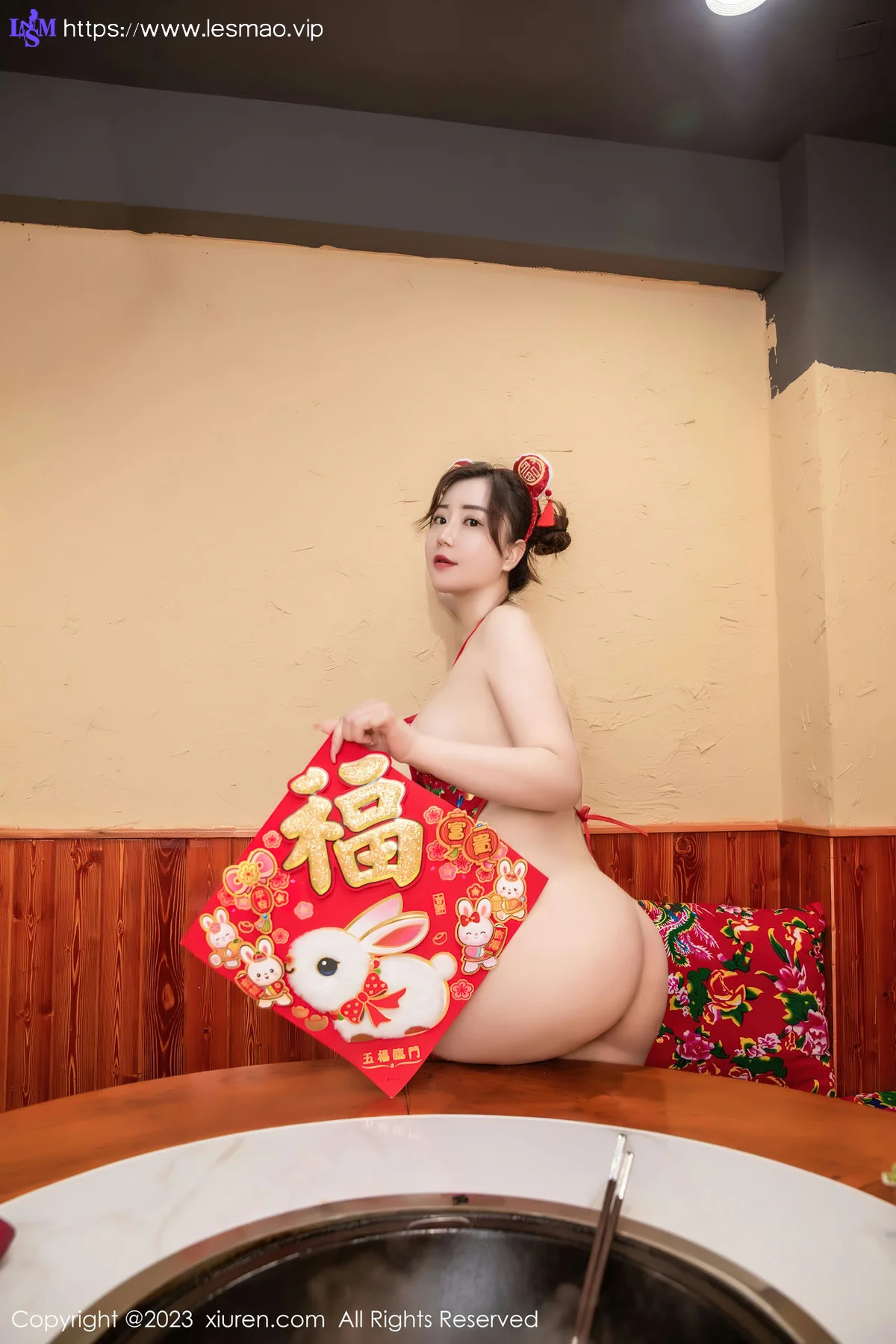 XiuRen 秀人 No.6121 王婉悠Queen 东北大花布布兜写真 - 50