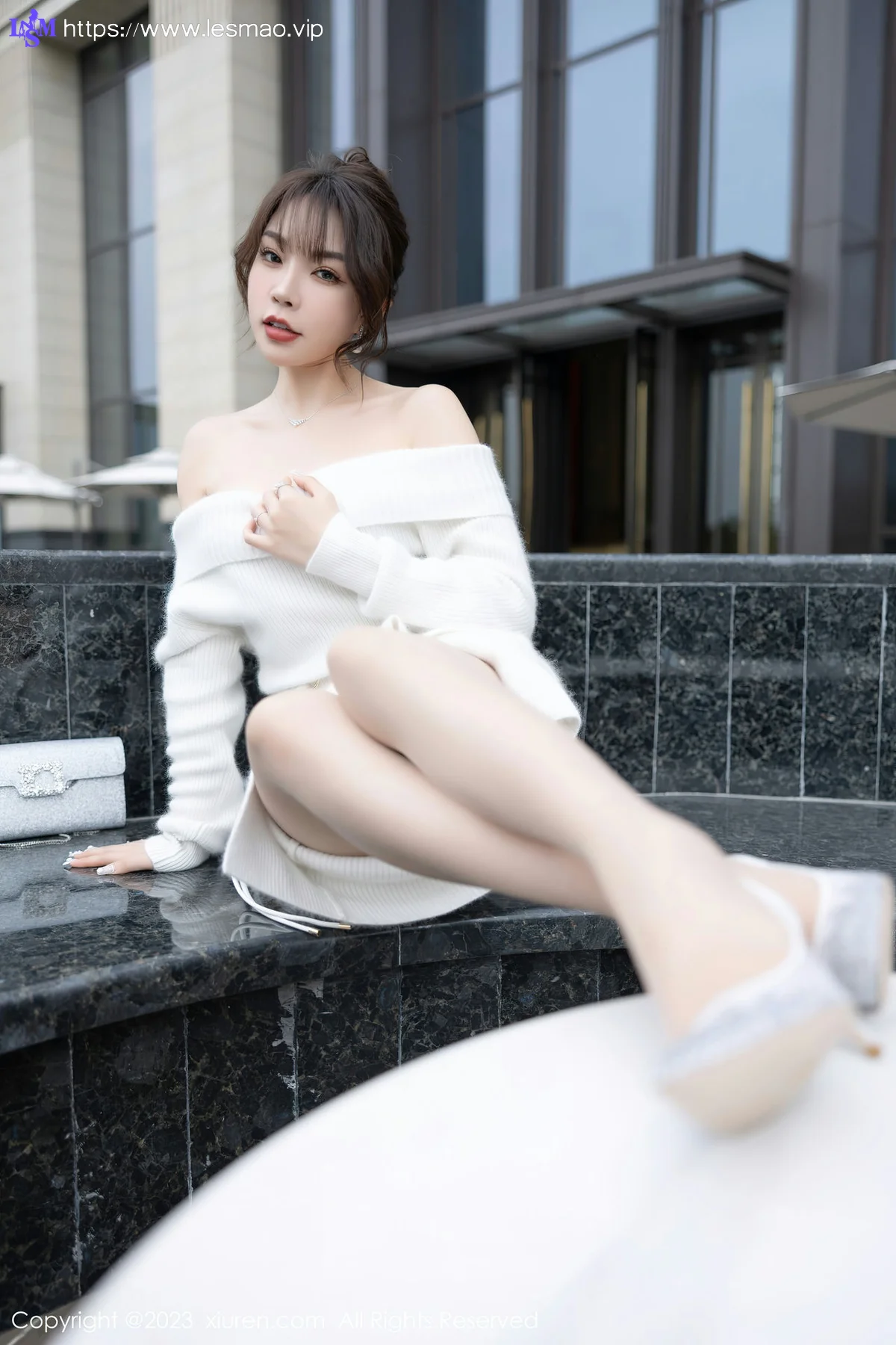 XiuRen 秀人 No.6132 徐莉芝Booty 白色蕾丝内衣性感写真 - 7