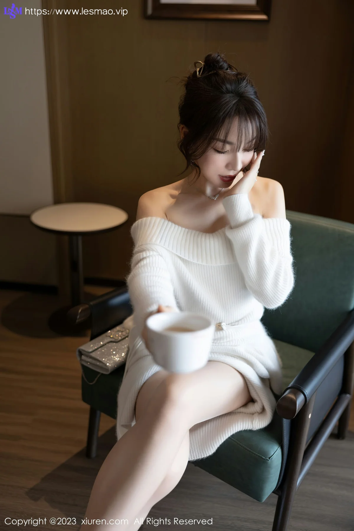 XiuRen 秀人 No.6132 徐莉芝Booty 白色蕾丝内衣性感写真 - 22