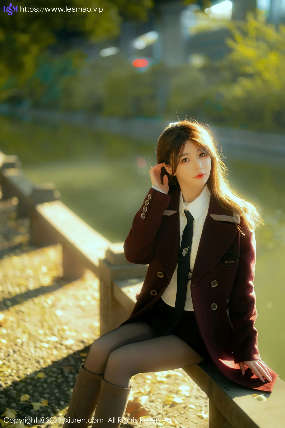 XiuRen 秀人 No.6137 婠婠么 白T黑色短裙 性感写真 - 11