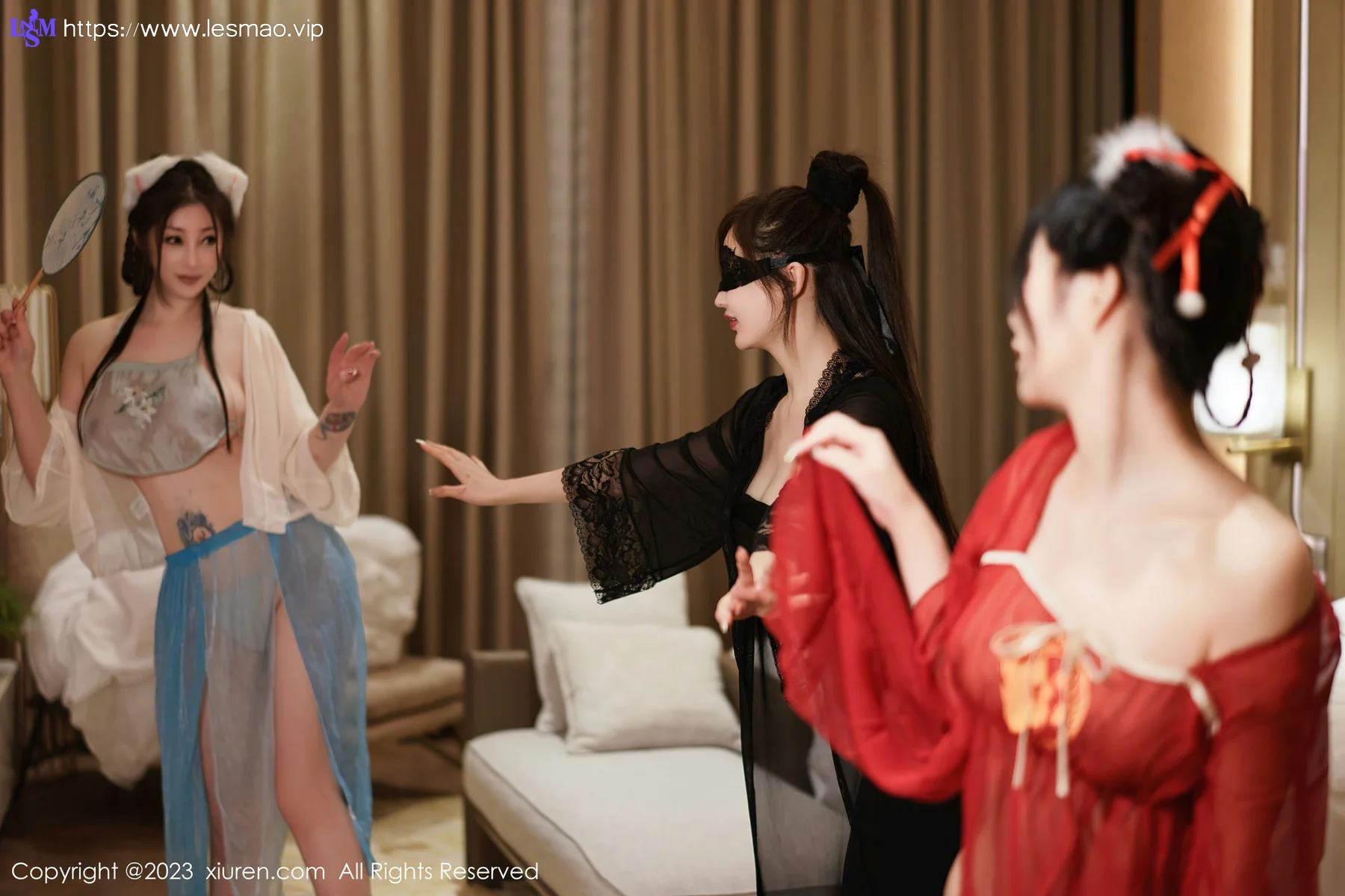 XiuRen 秀人 No.6170 妲己_Toxic、laura阿姣和Carol周妍希 三位性感女神模特合集 - 11