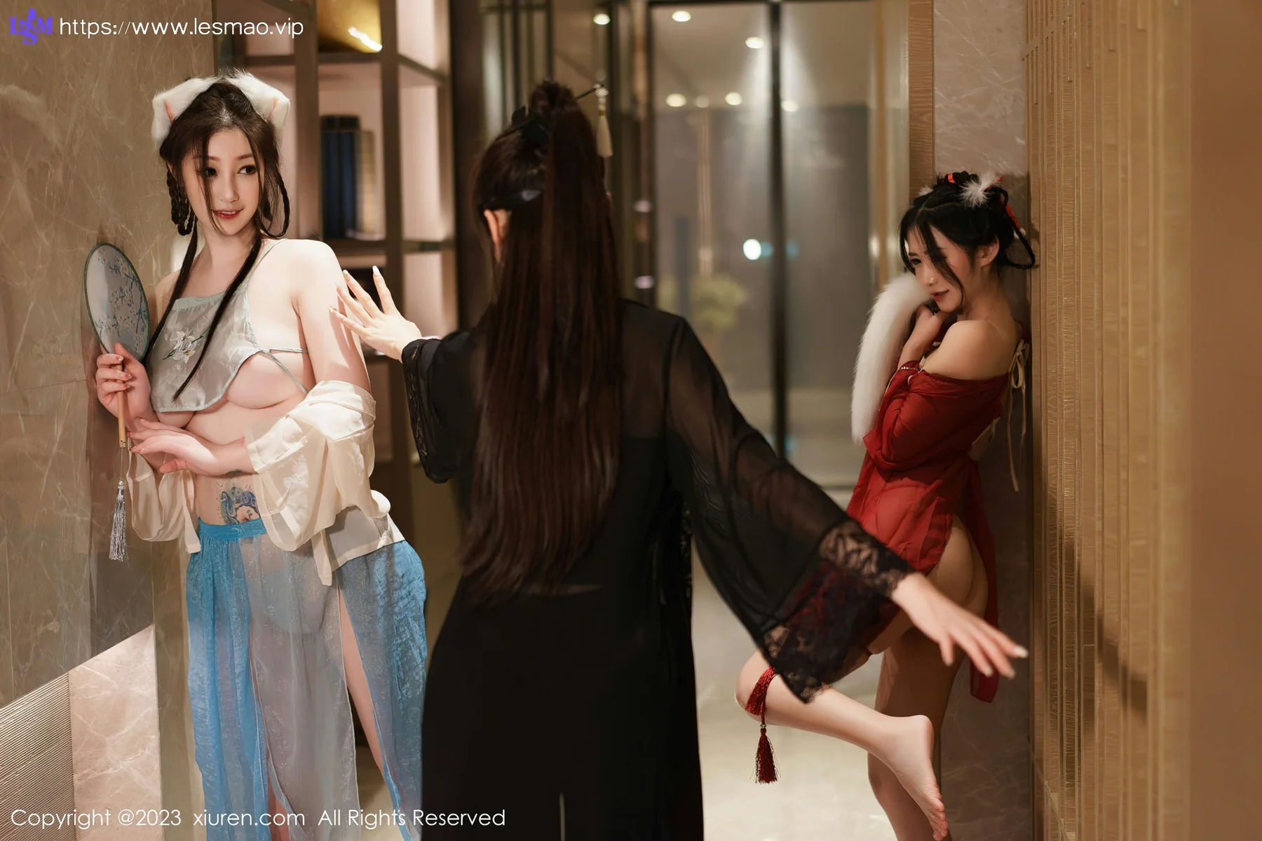 XiuRen 秀人 No.6170 妲己_Toxic、laura阿姣和Carol周妍希 三位性感女神模特合集 - 12