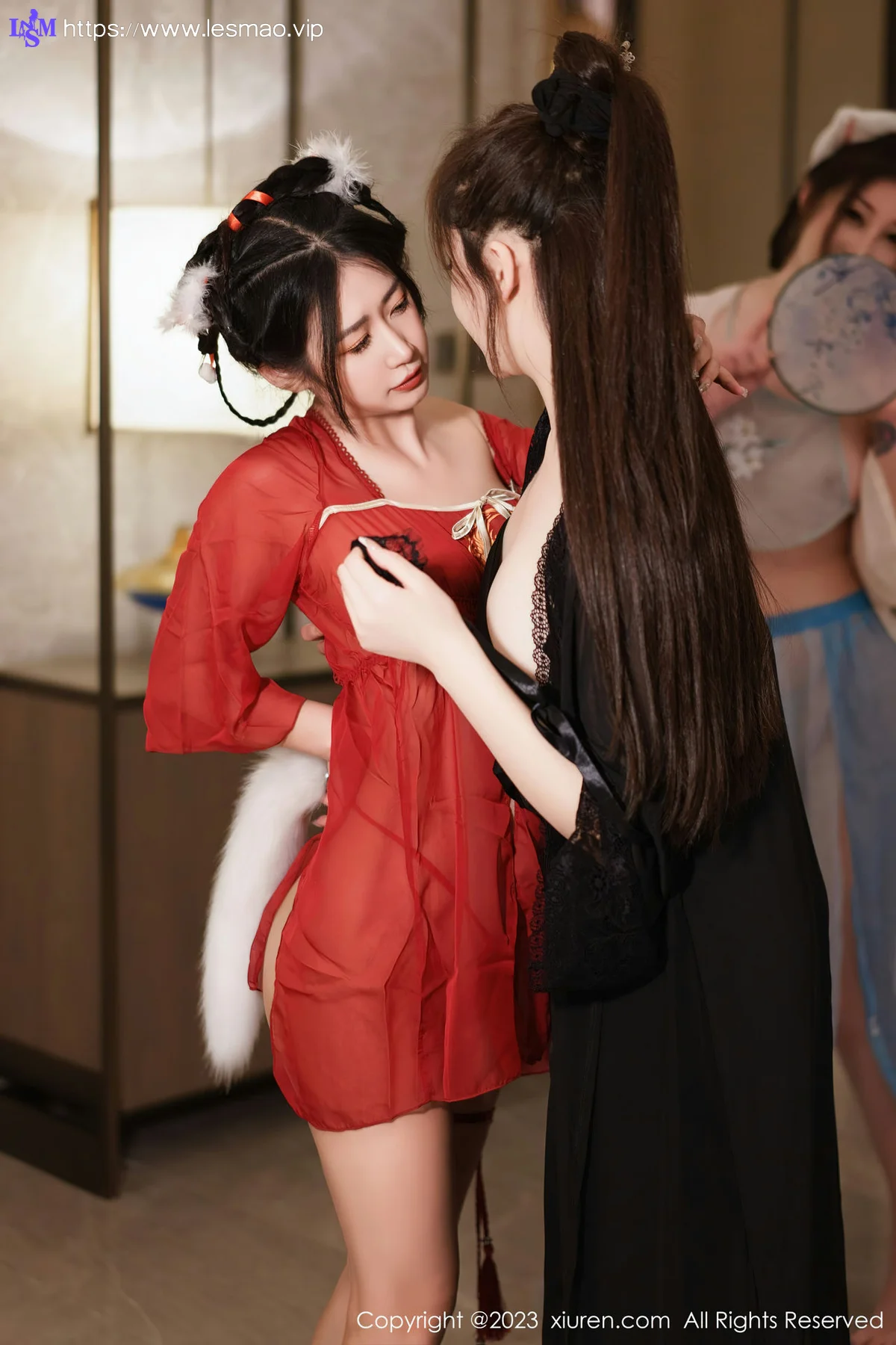 XiuRen 秀人 No.6170 妲己_Toxic、laura阿姣和Carol周妍希 三位性感女神模特合集 - 17