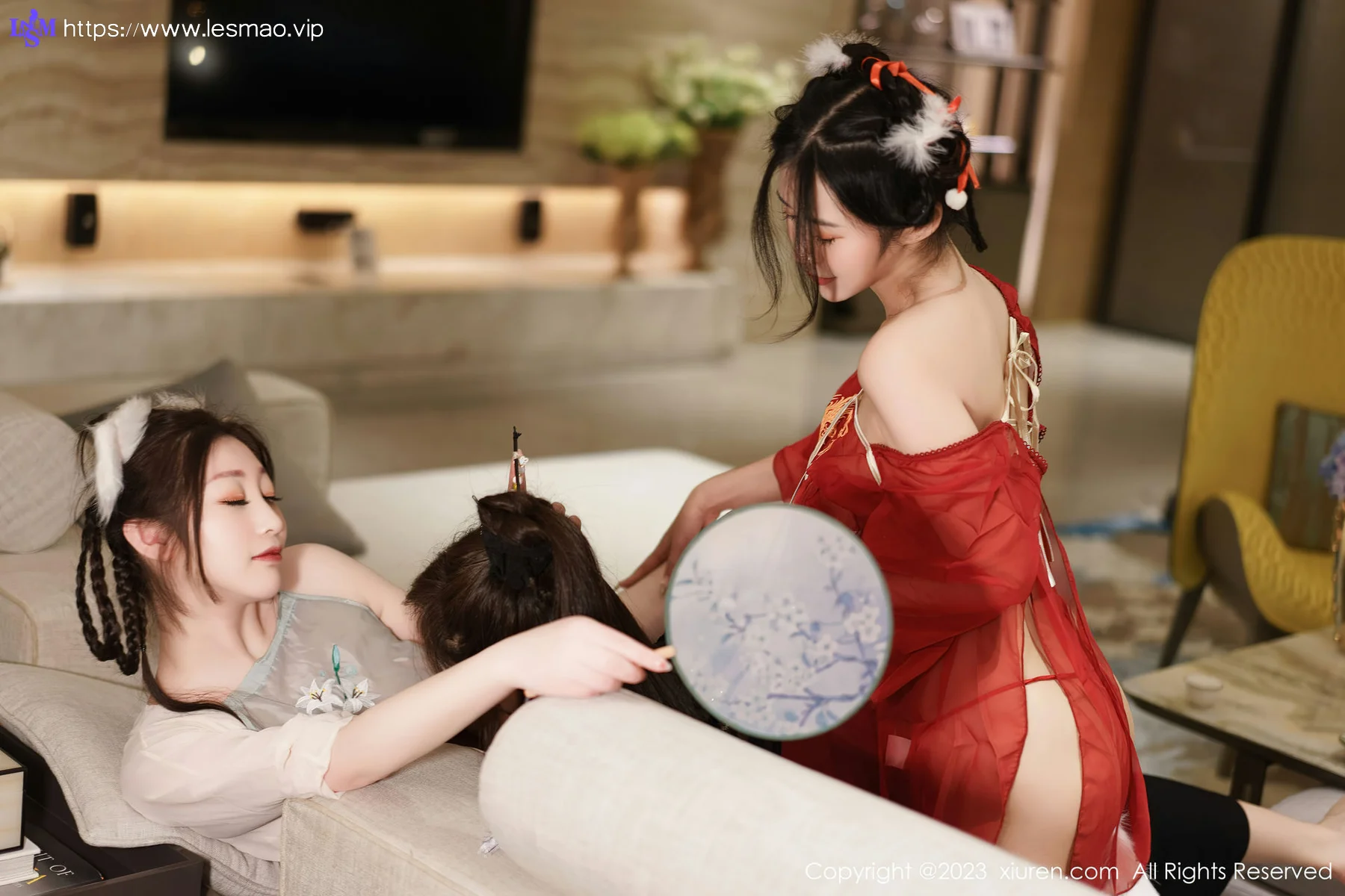 XiuRen 秀人 No.6170 妲己_Toxic、laura阿姣和Carol周妍希 三位性感女神模特合集 - 39