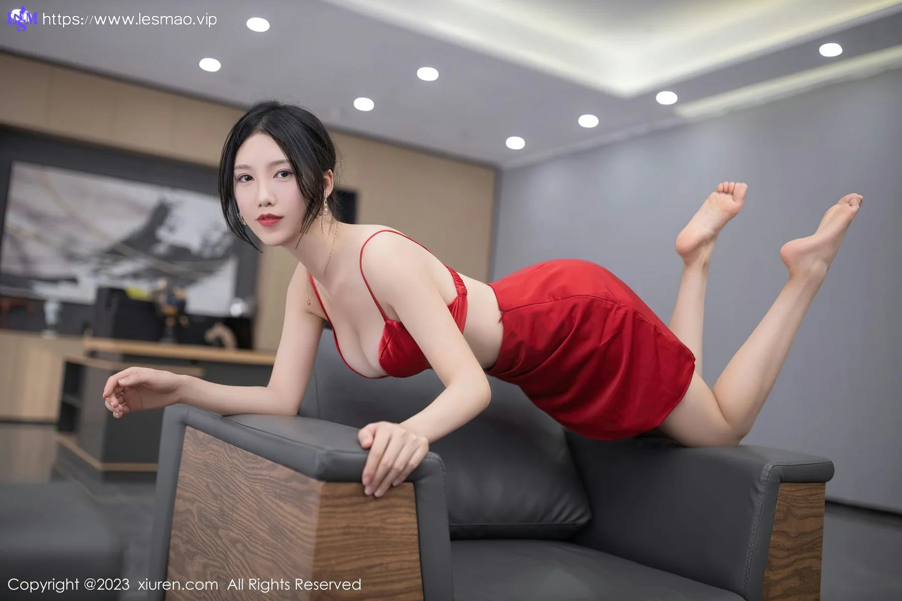 XiuRen 秀人 No.6189 利世 灰丝翘臀 - 50